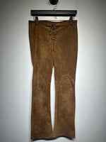 Laundry Brown Suede Lace Front Pants 26