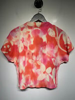 Desigual NWT Orange Pink Dye Top S