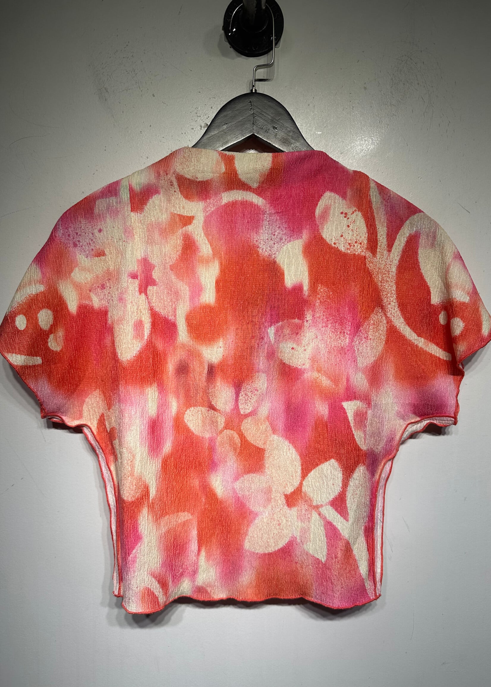 Desigual NWT Orange Pink Dye Top S
