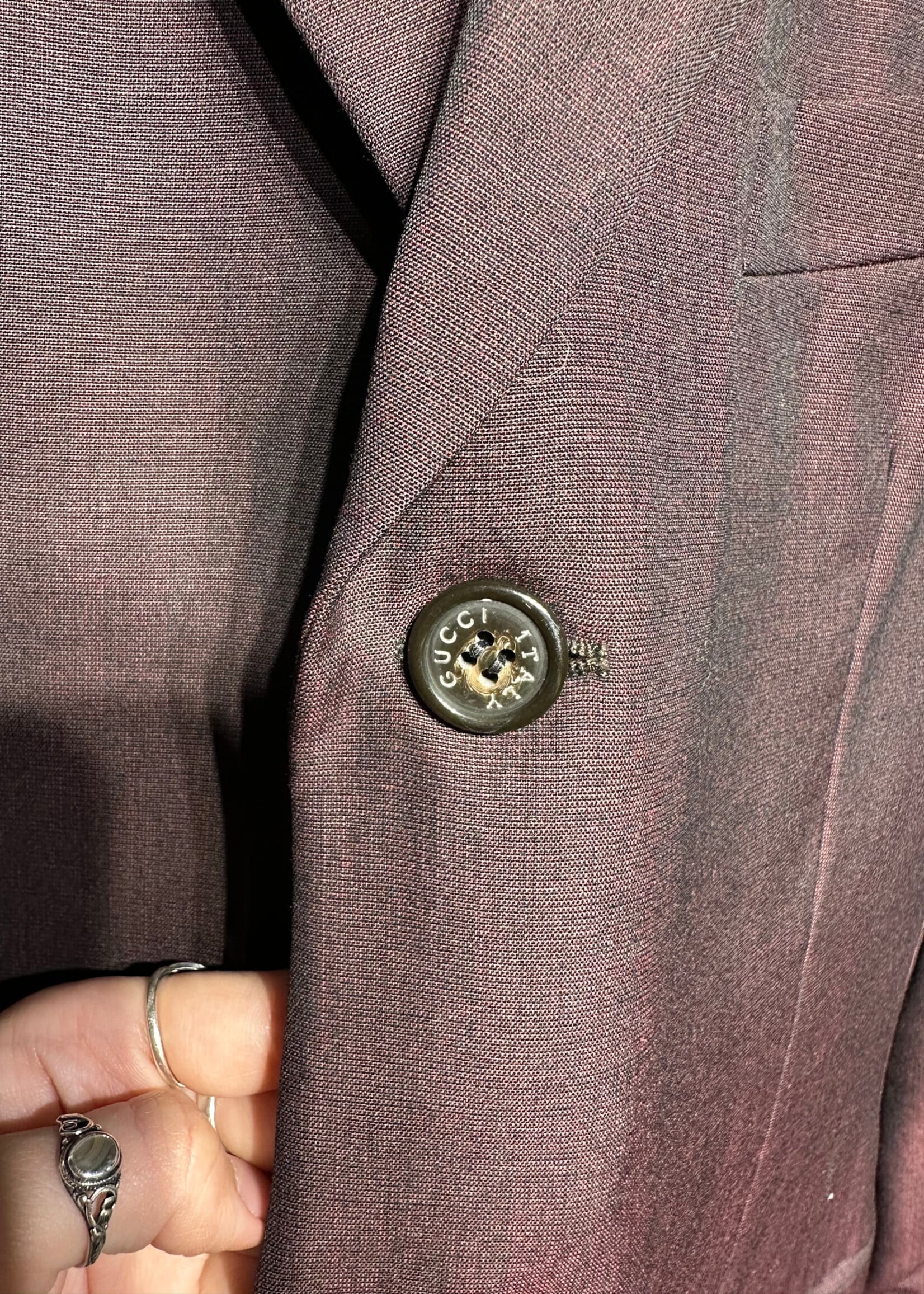 Gucci Tom Ford Maroon Blazer 48/M