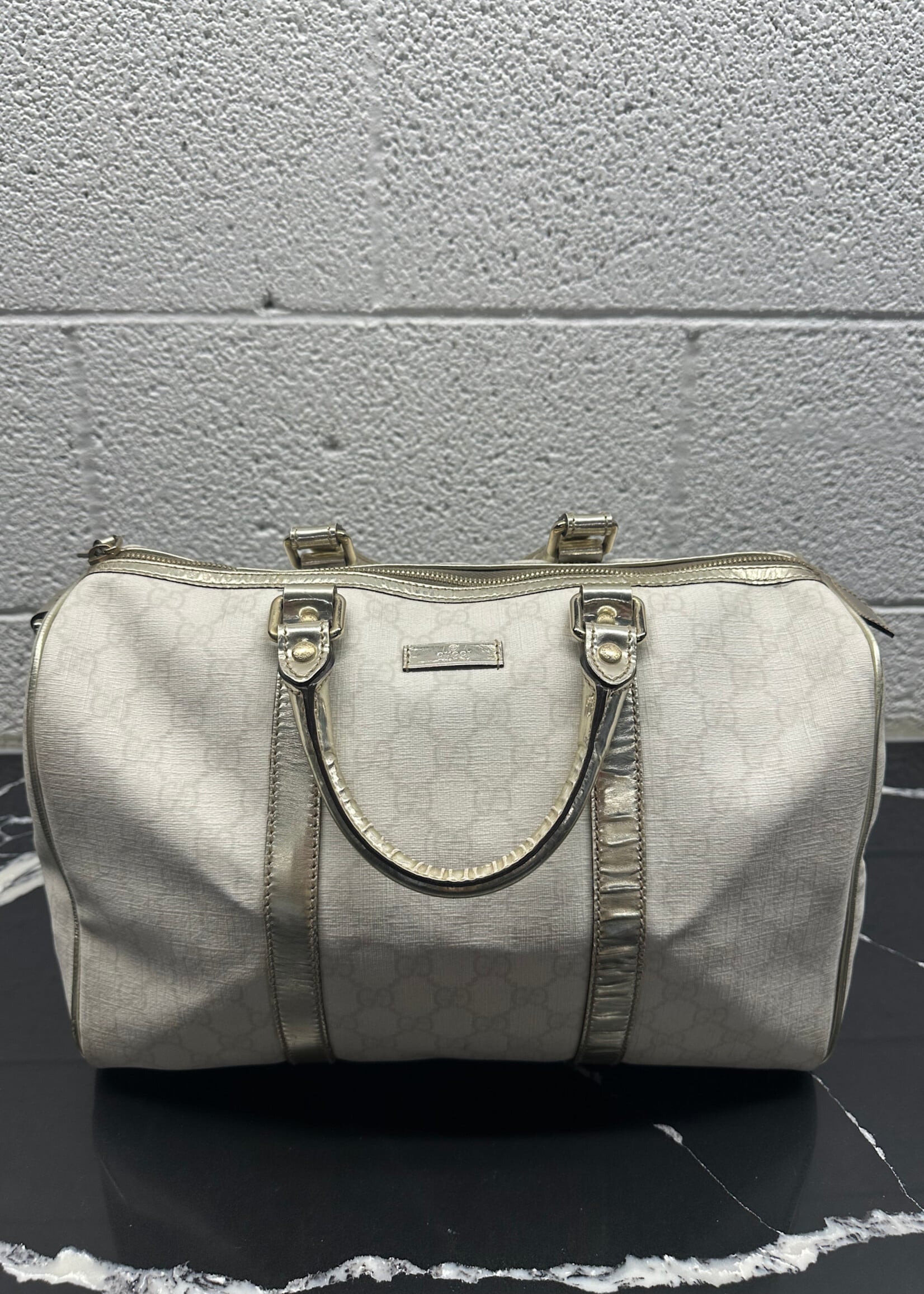 Gucci GG Silver Trim Boston