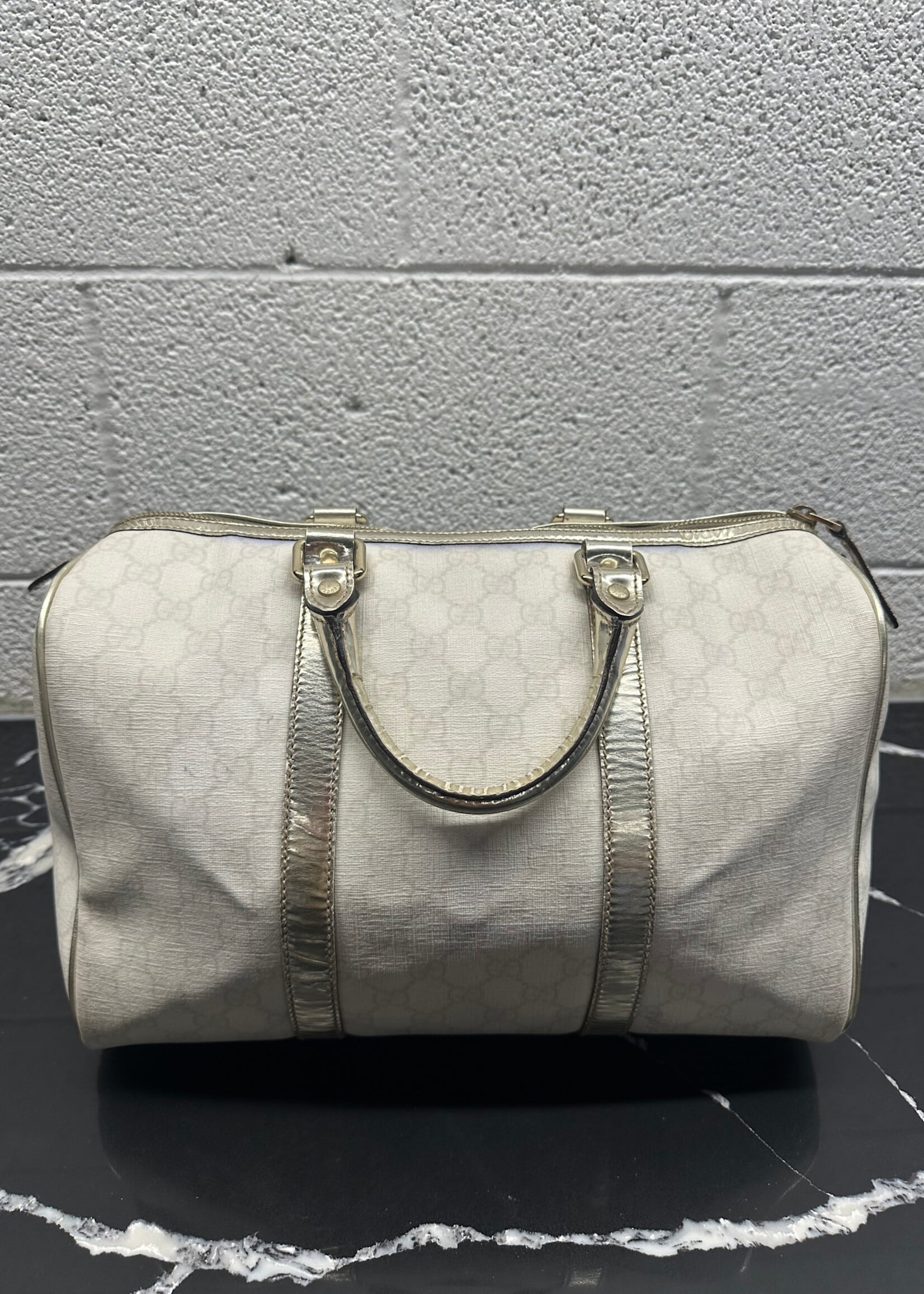 Gucci GG Silver Trim Boston