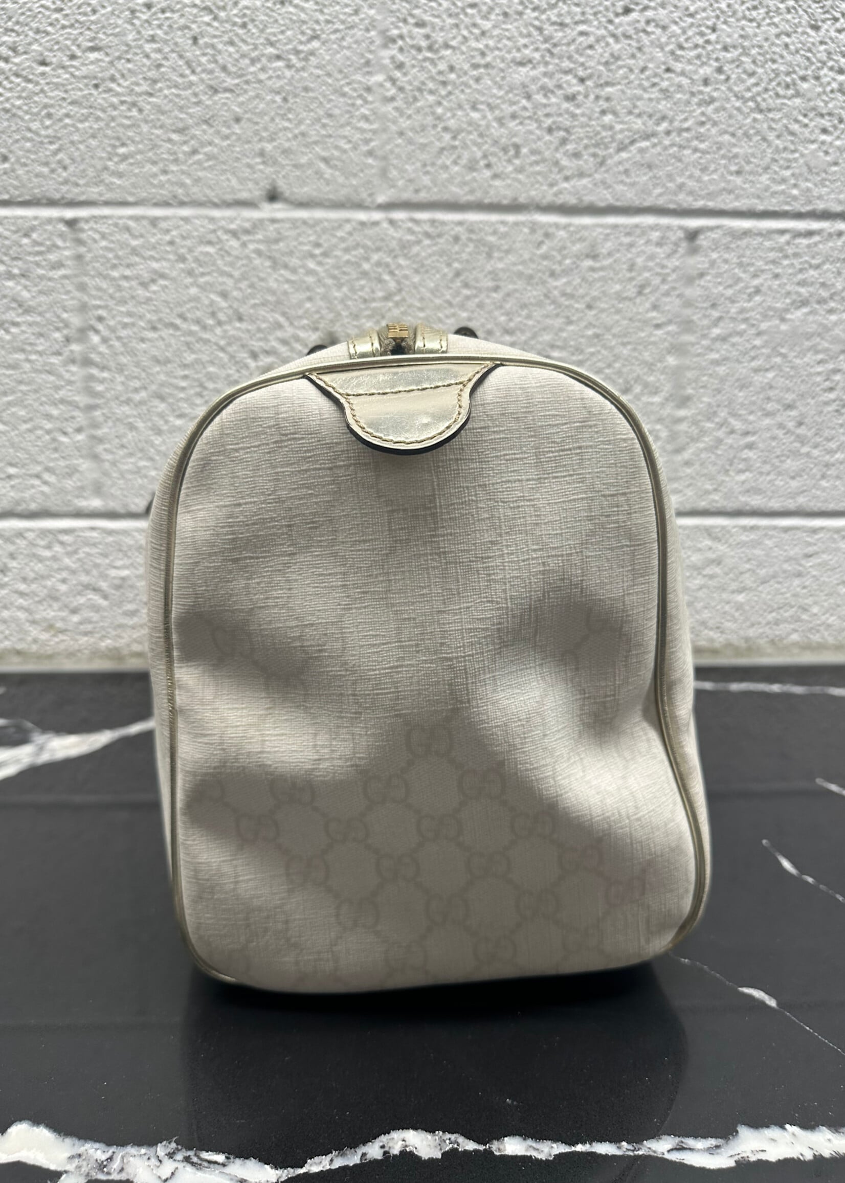 Gucci GG Silver Trim Boston