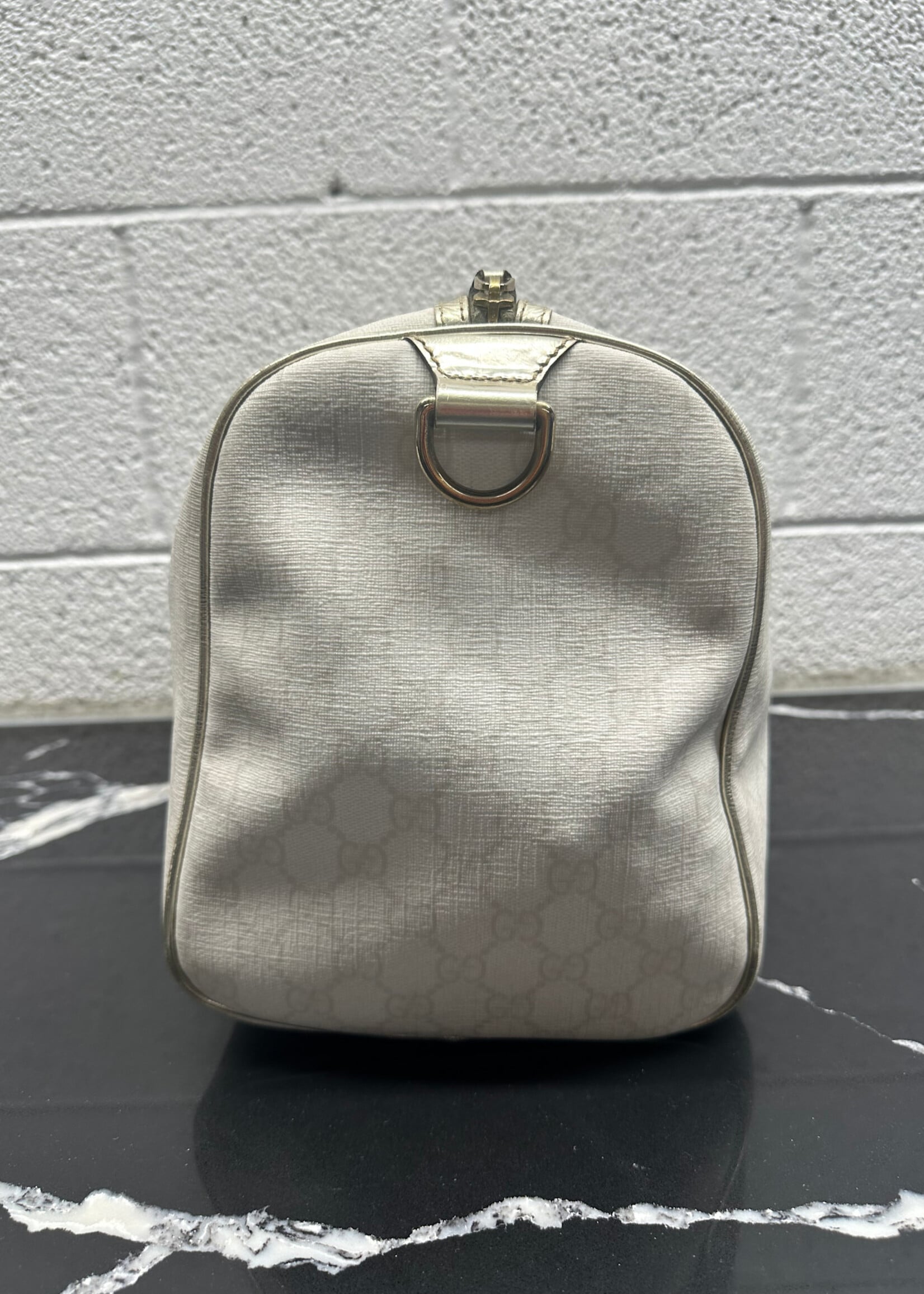 Gucci GG Silver Trim Boston