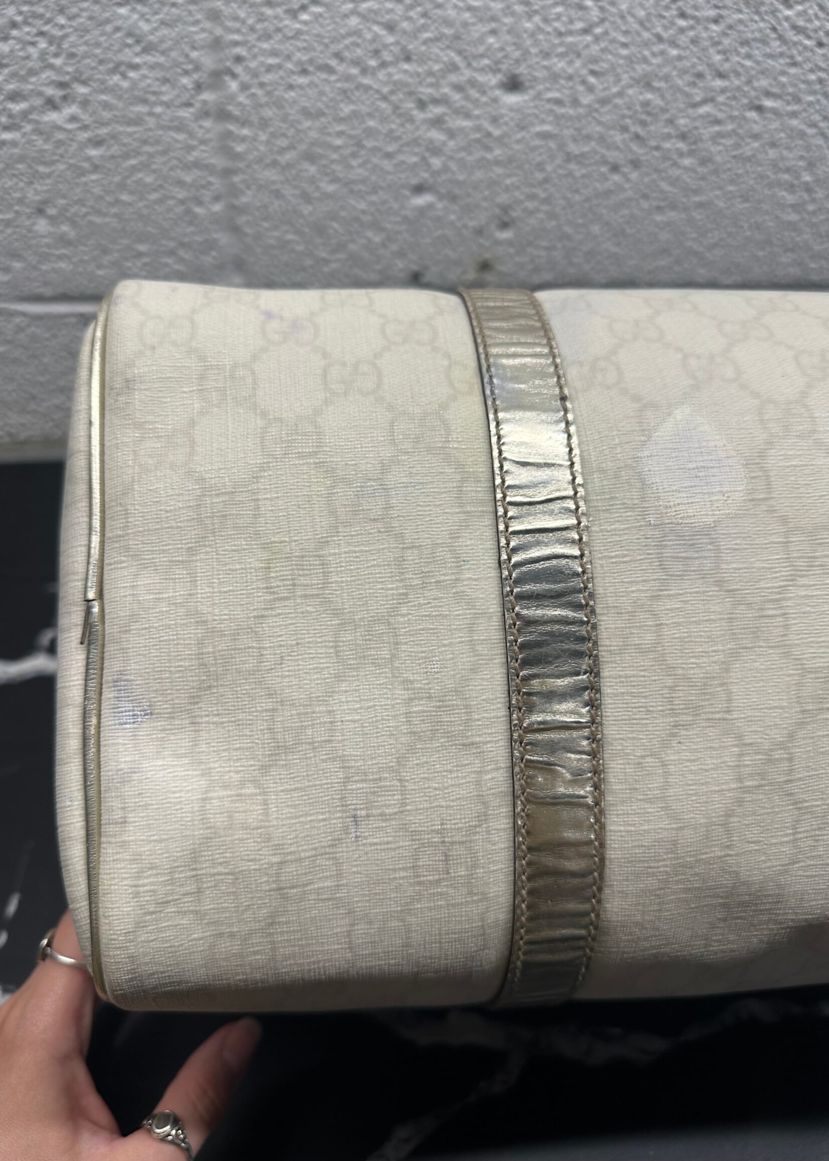 Gucci GG Silver Trim Boston