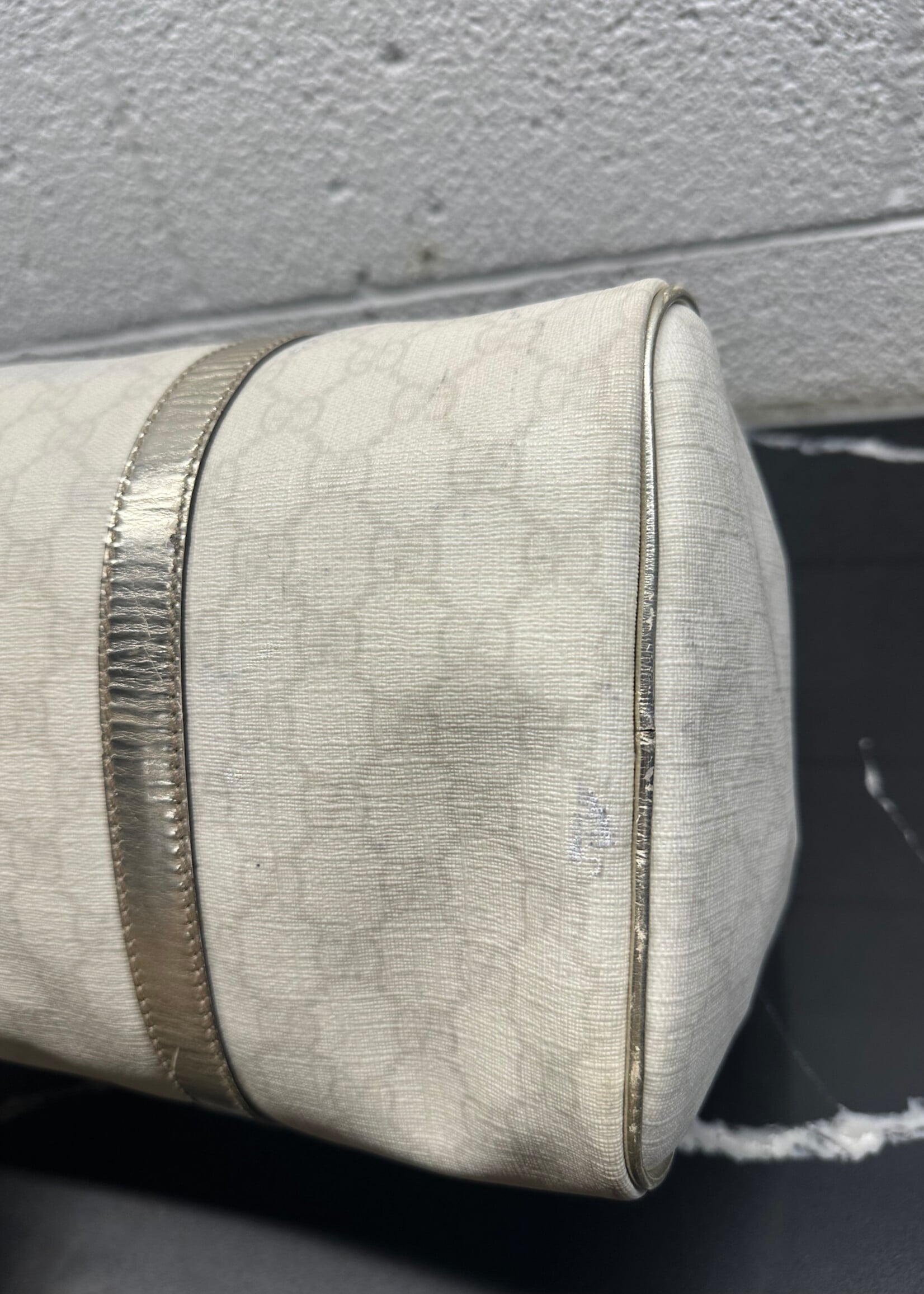 Gucci GG Silver Trim Boston
