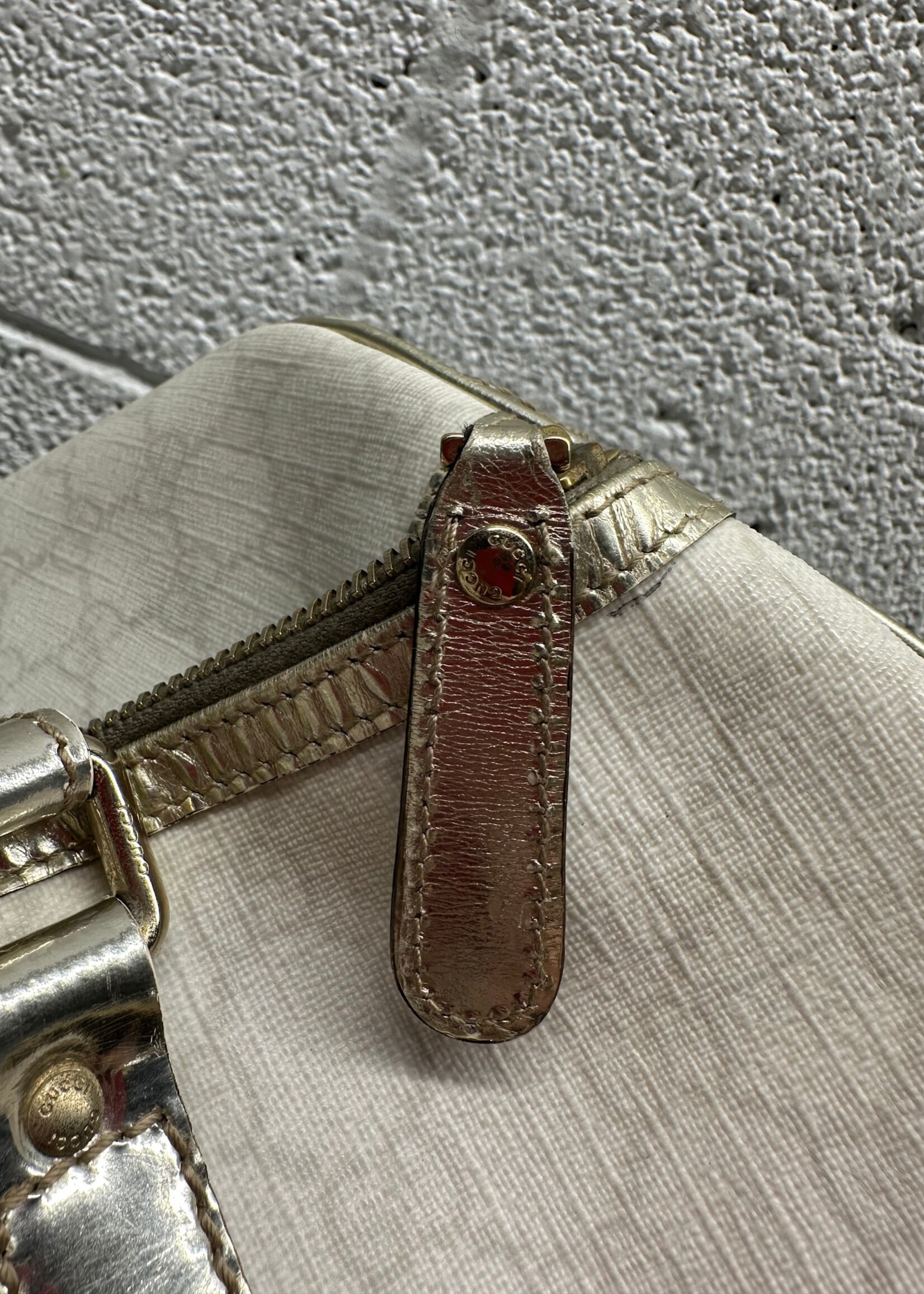 Gucci GG Silver Trim Boston