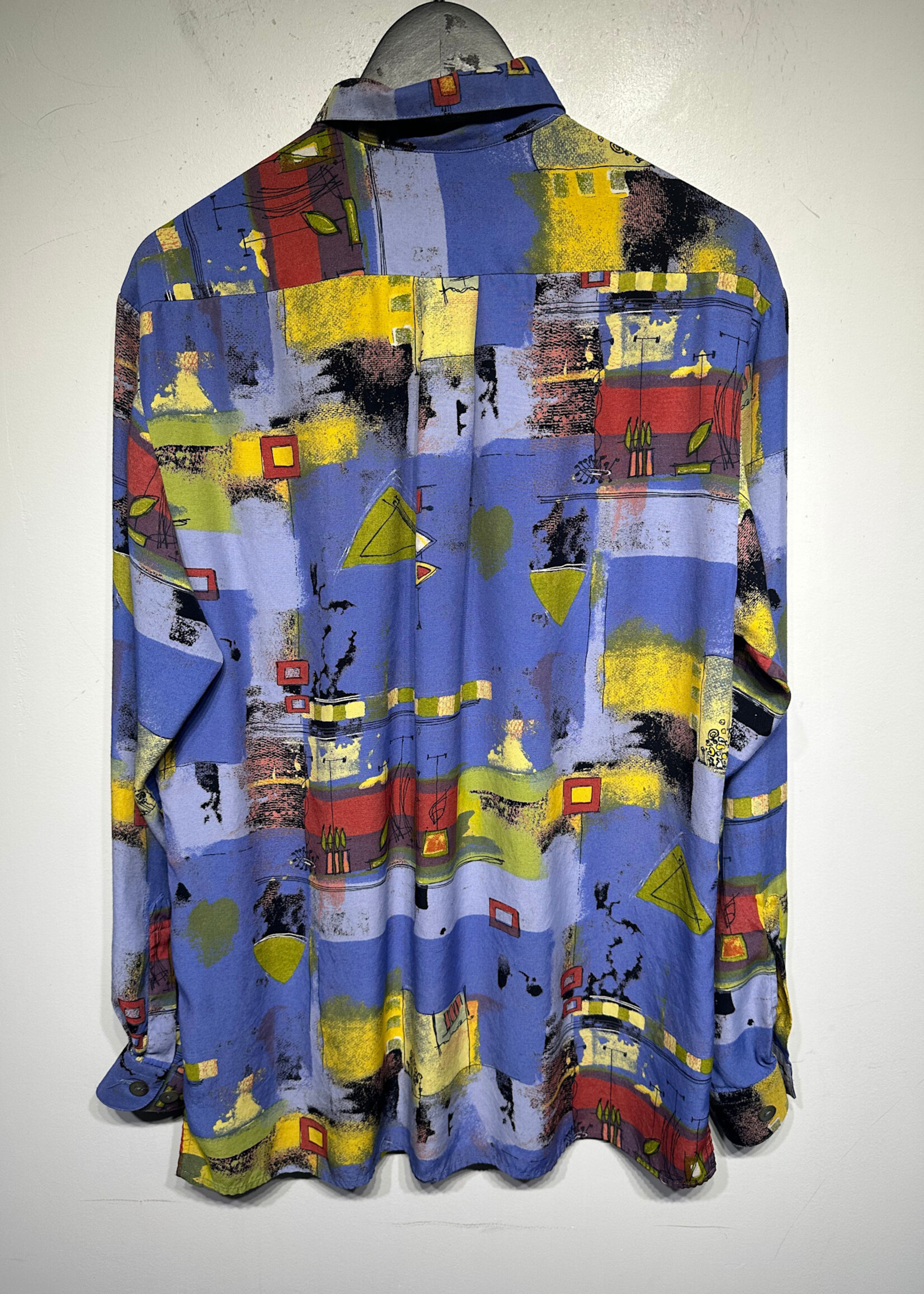 St. Remo Blue Abstract Artwork LS BU L