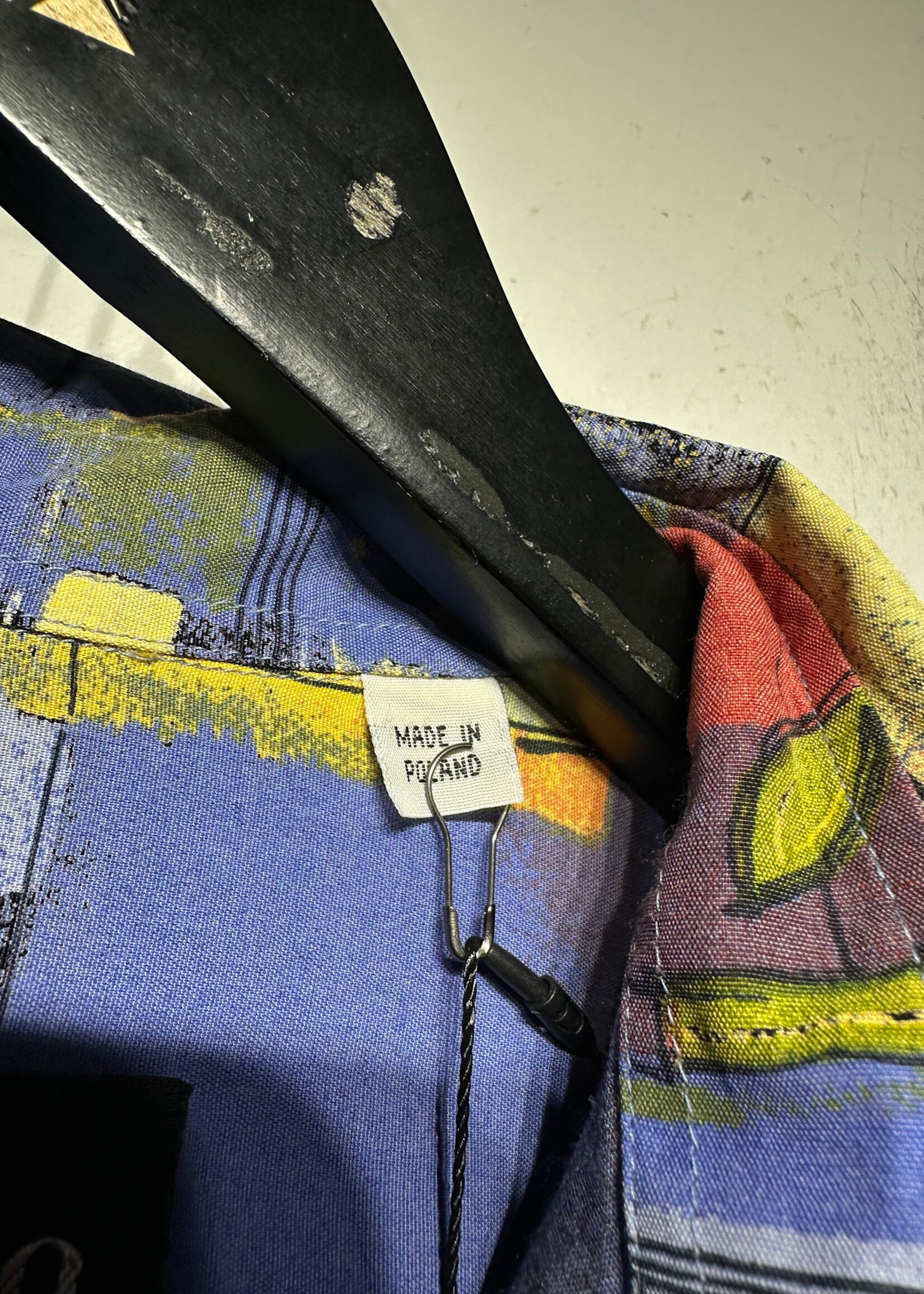 St. Remo Blue Abstract Artwork LS BU L