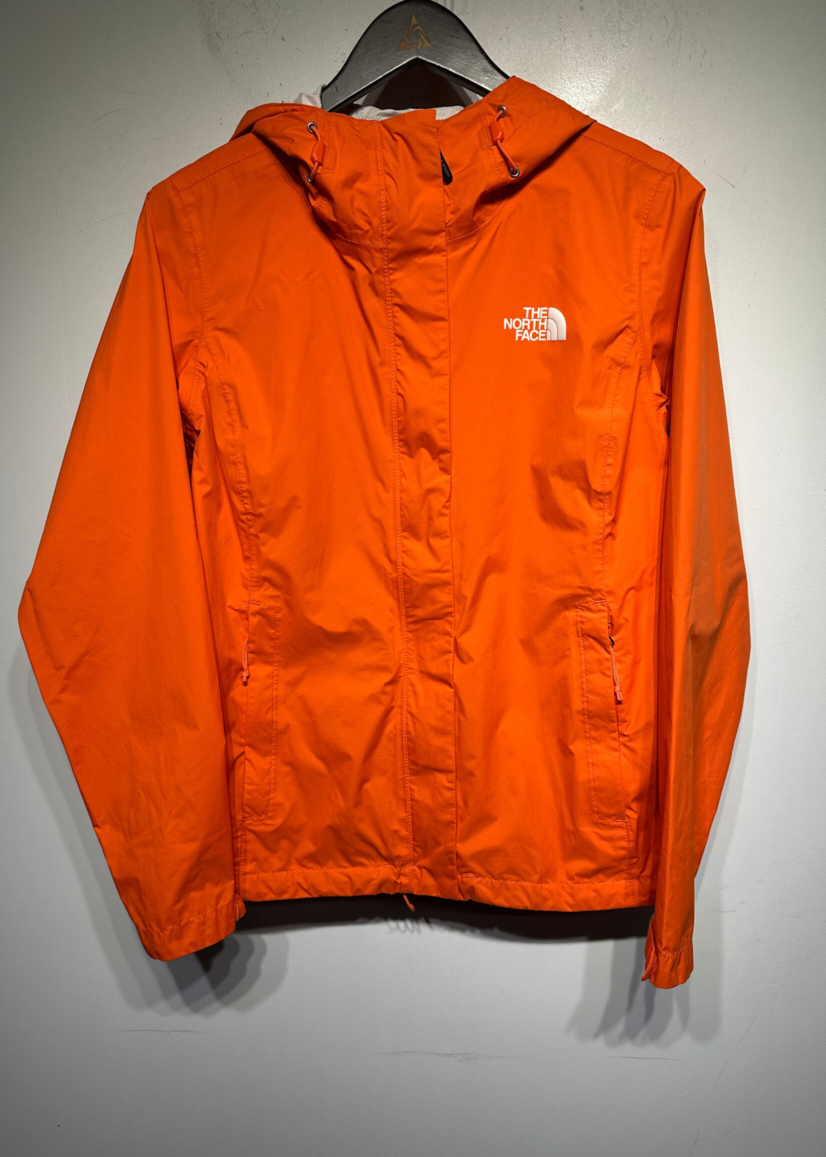 North Face Bright Orange Shell Jacket Fem M