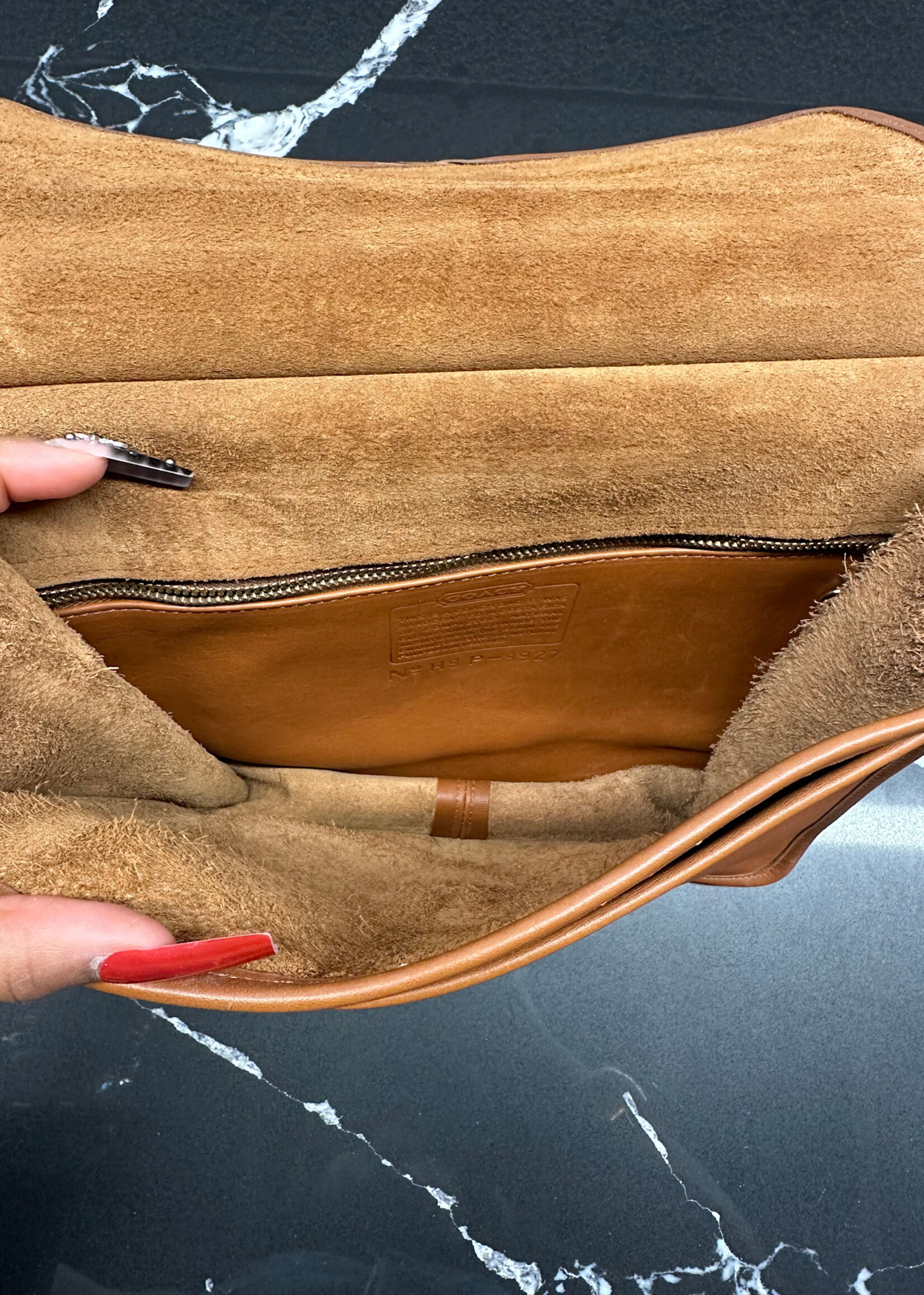 Coach Willis Vintage Tan Satchel As Is