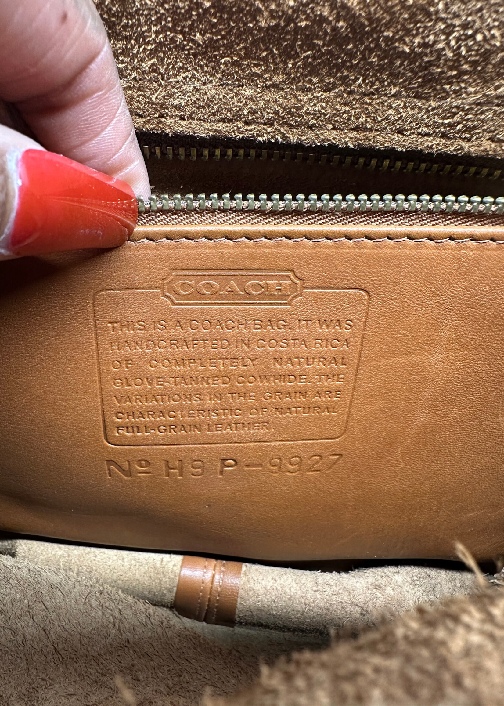 Coach Willis Vintage Tan Satchel As Is