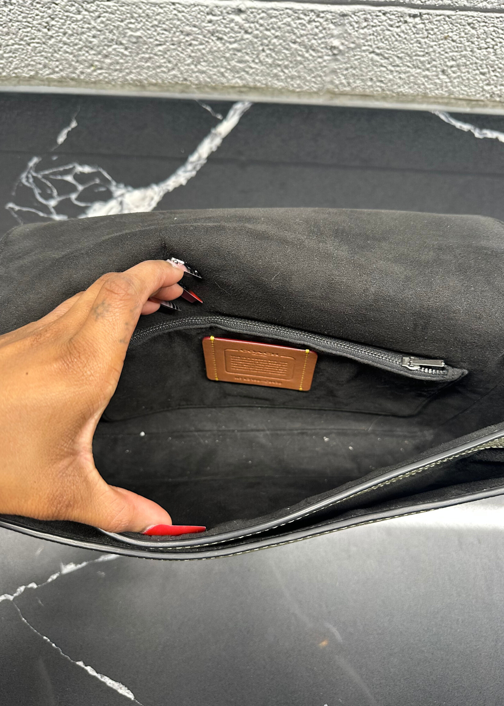 Coach 1941 Khaki Soft Tabby Messenger Bag