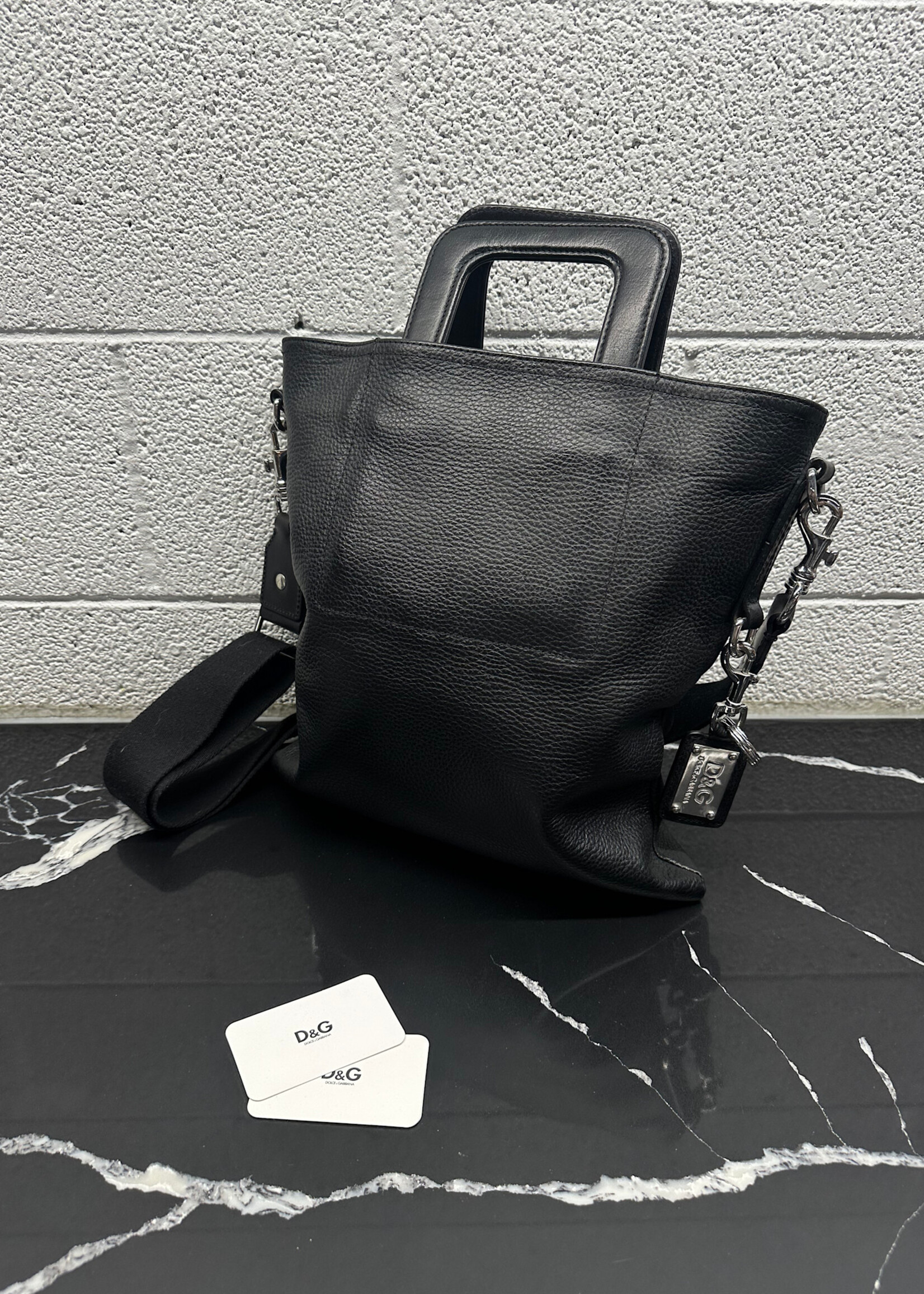 Dolce & Gabbana Leather Top Handle Crossbody