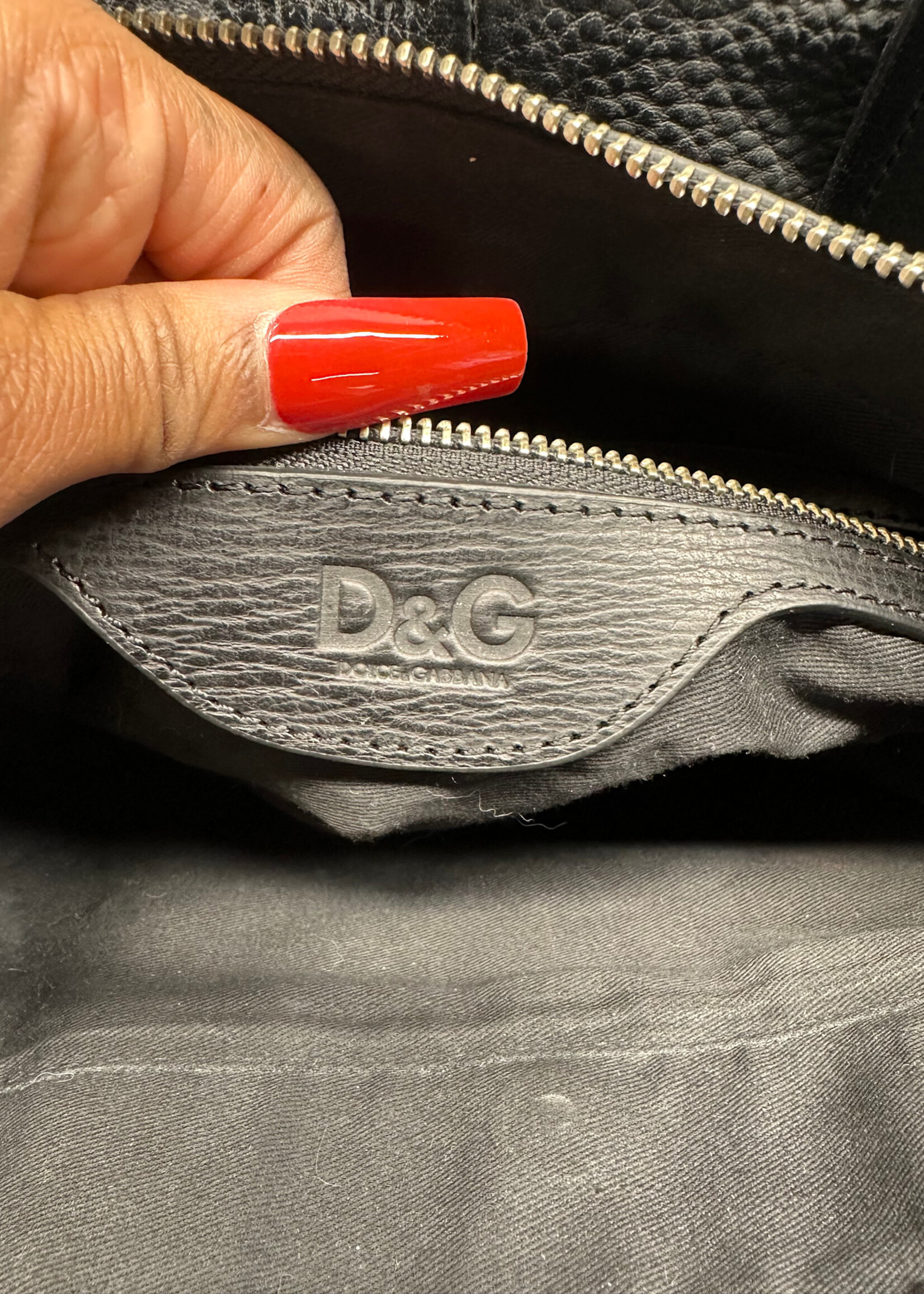 Dolce & Gabbana Leather Top Handle Crossbody