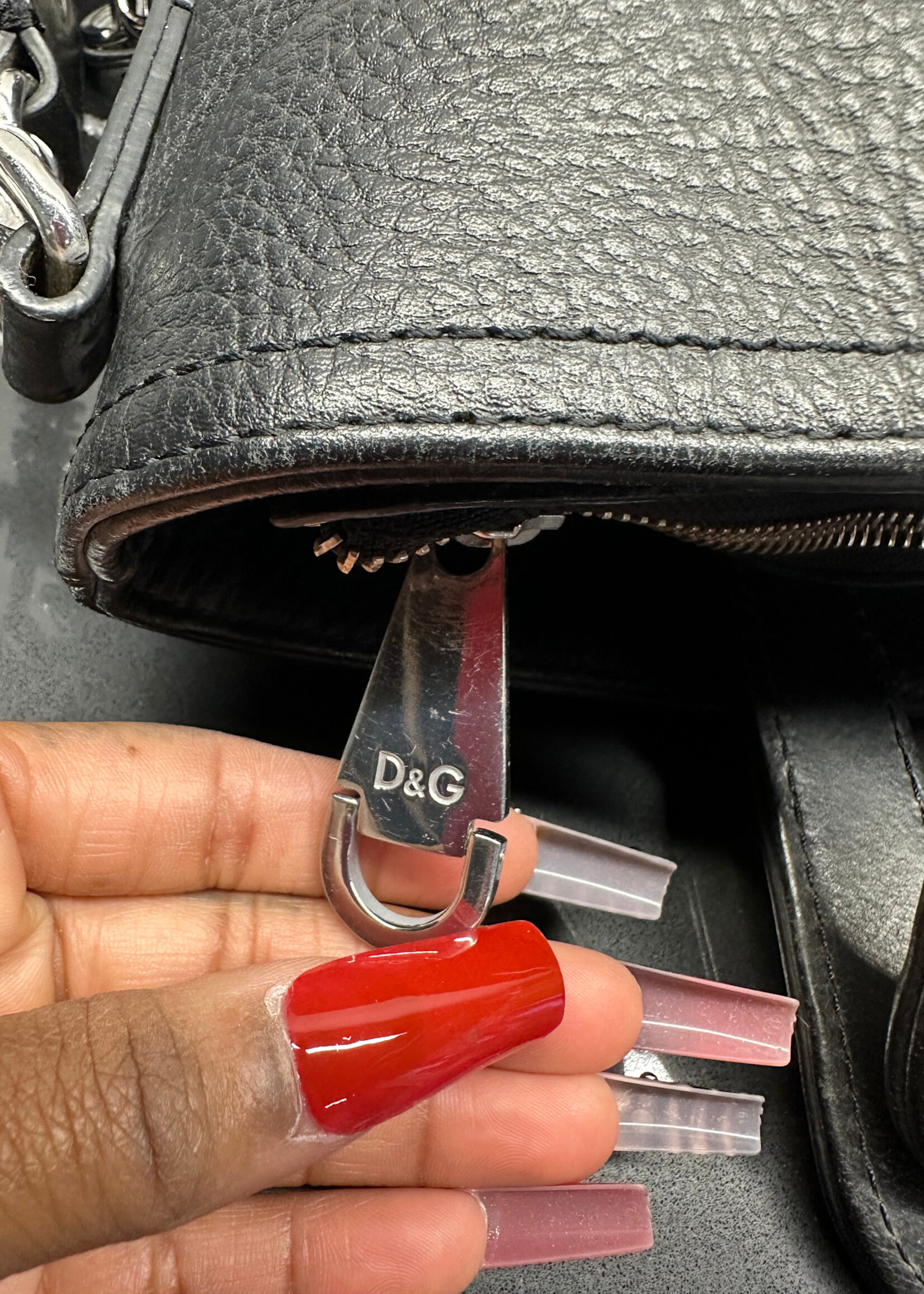 Dolce & Gabbana Leather Top Handle Crossbody
