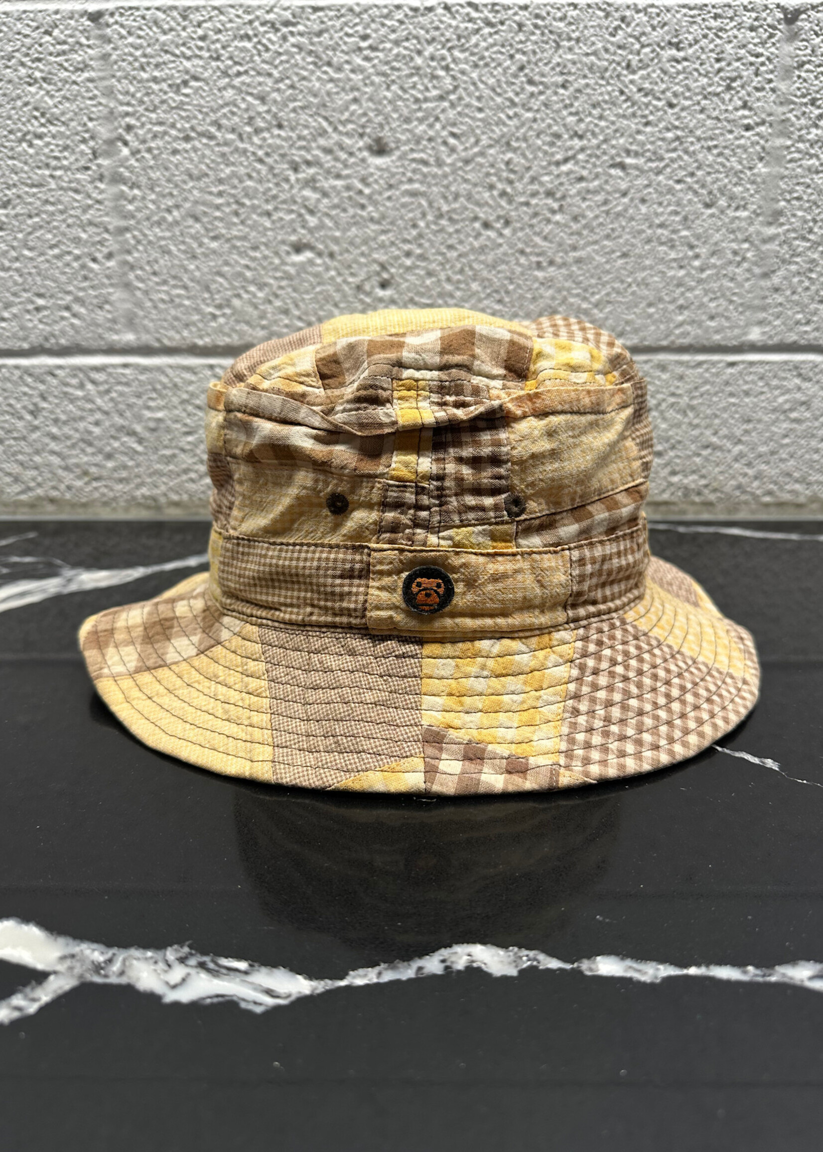 Baby Milo Brown Patchwork Bucket Hat OS