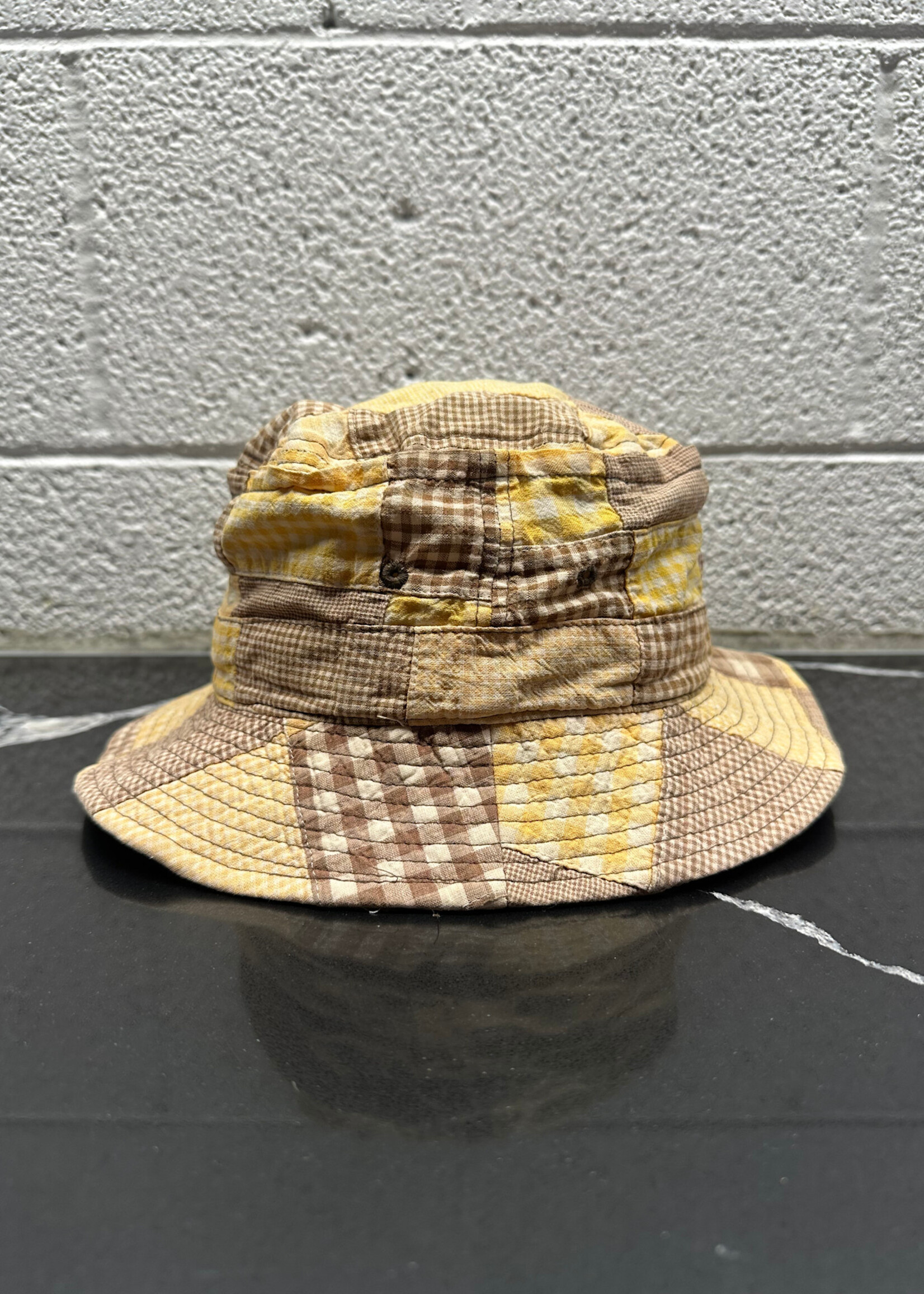 Baby Milo Brown Patchwork Bucket Hat OS