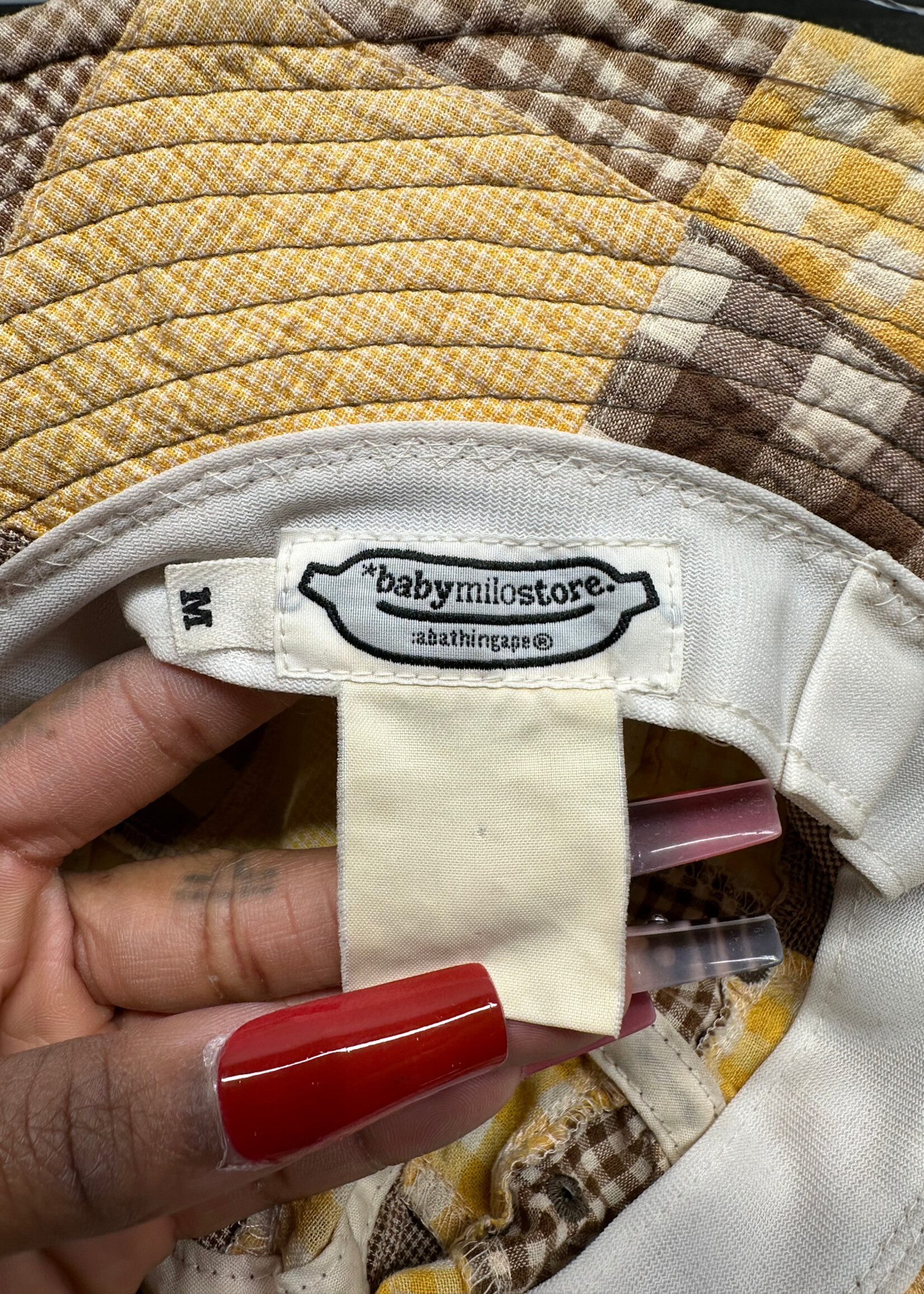 Baby Milo Brown Patchwork Bucket Hat OS