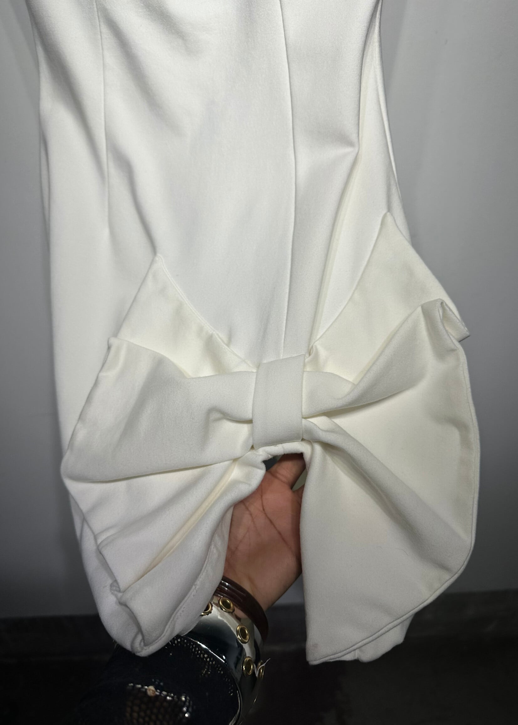 Elliatt White Bow Strap Dress S