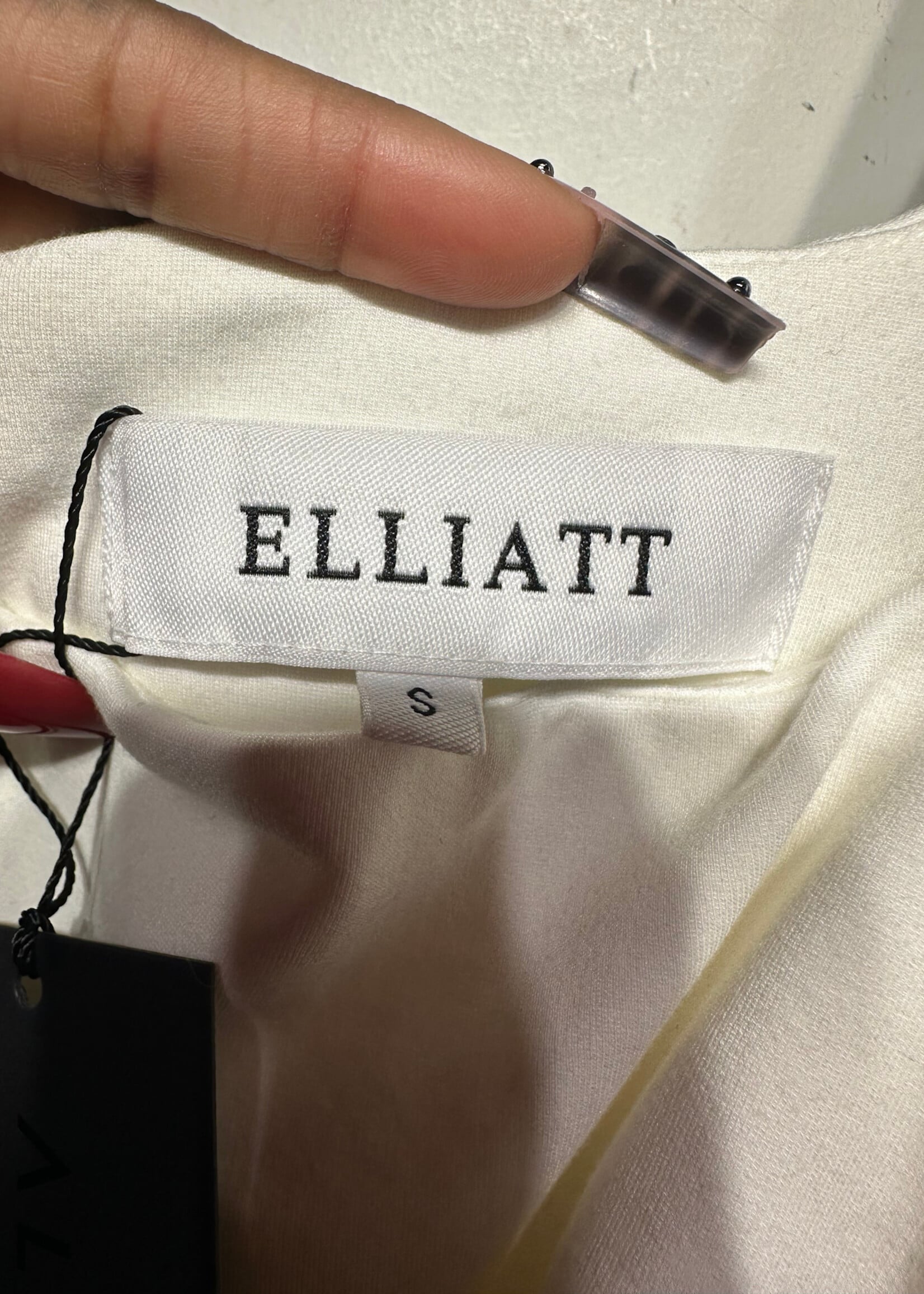 Elliatt White Bow Strap Dress S
