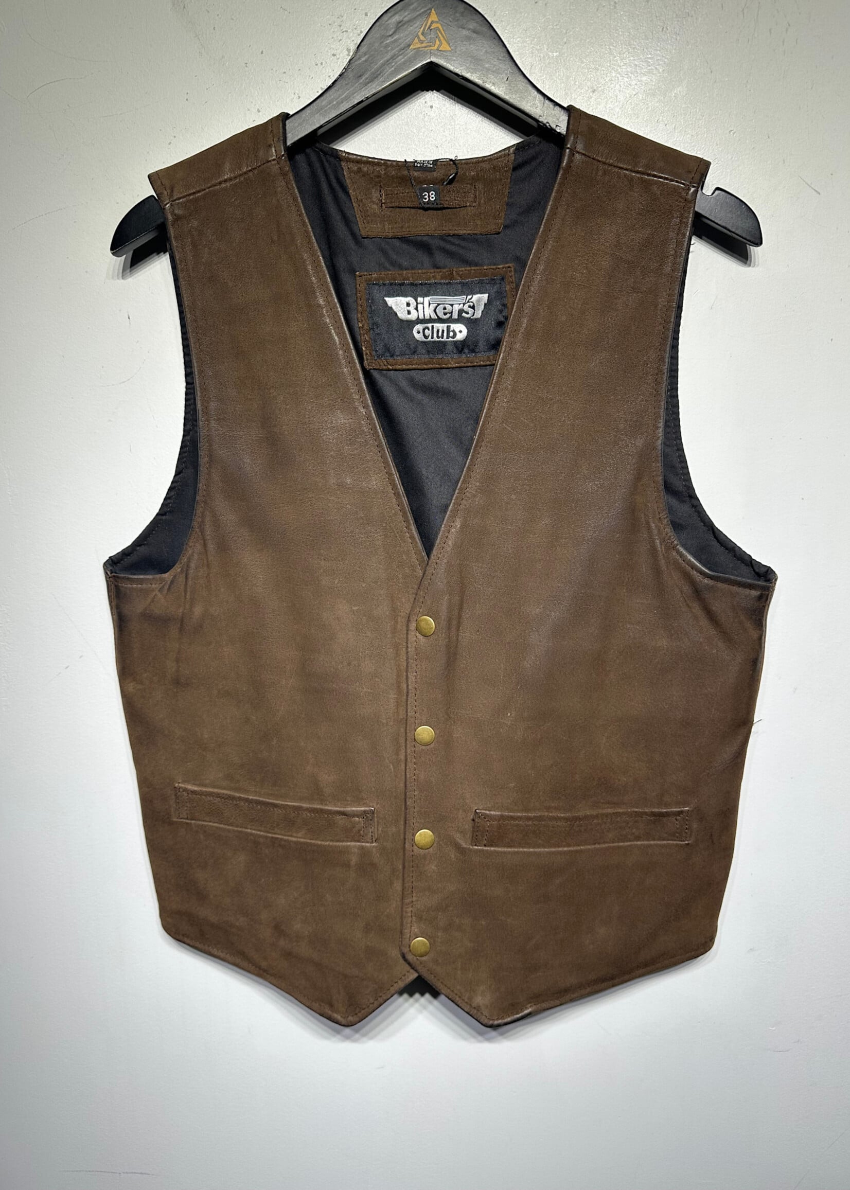 Biker's Club Brown Suede Vest Masc S