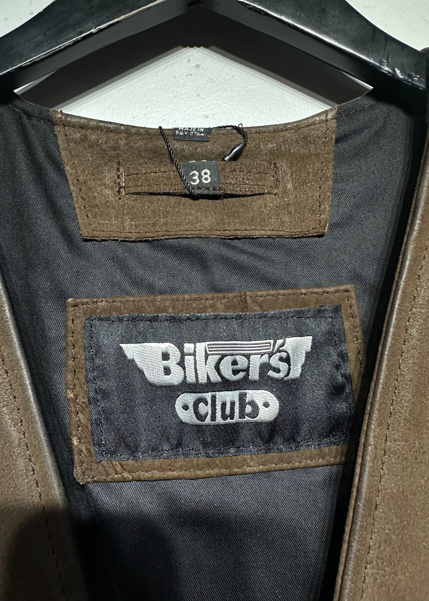 Biker's Club Brown Suede Vest Masc S