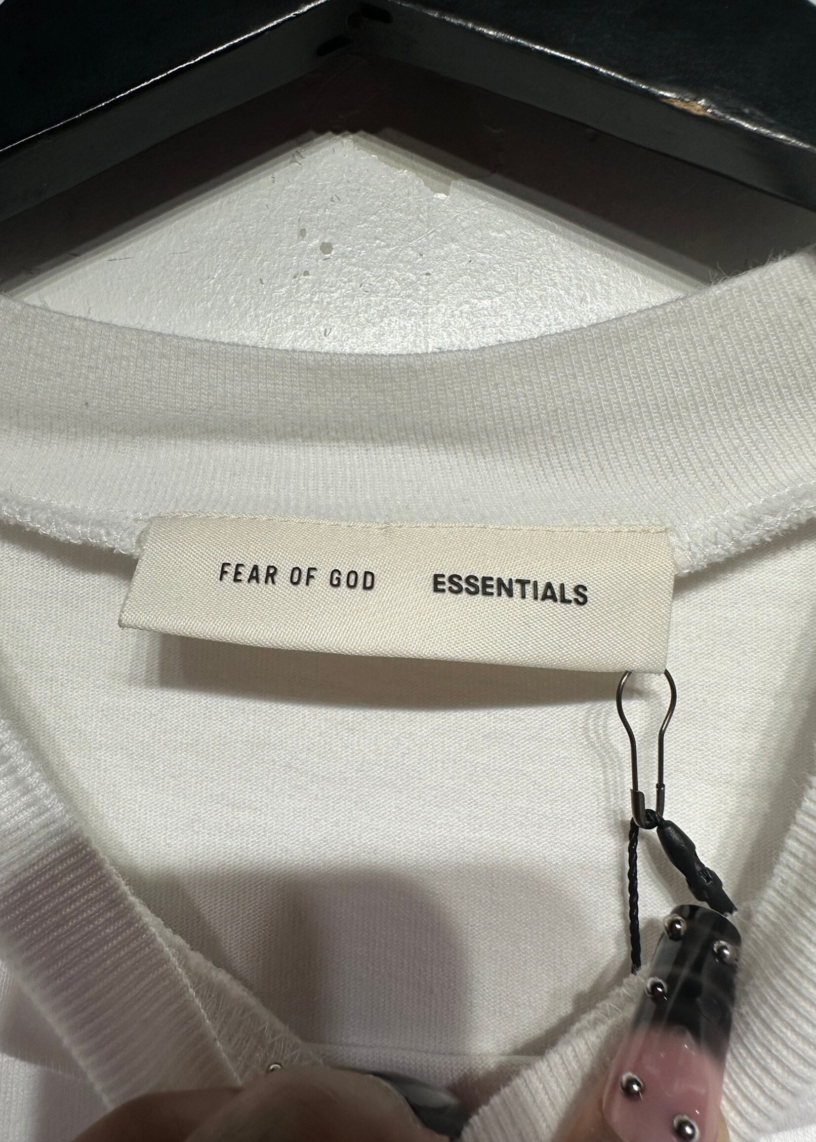 Fear of God Essentials White Logo Tee XL