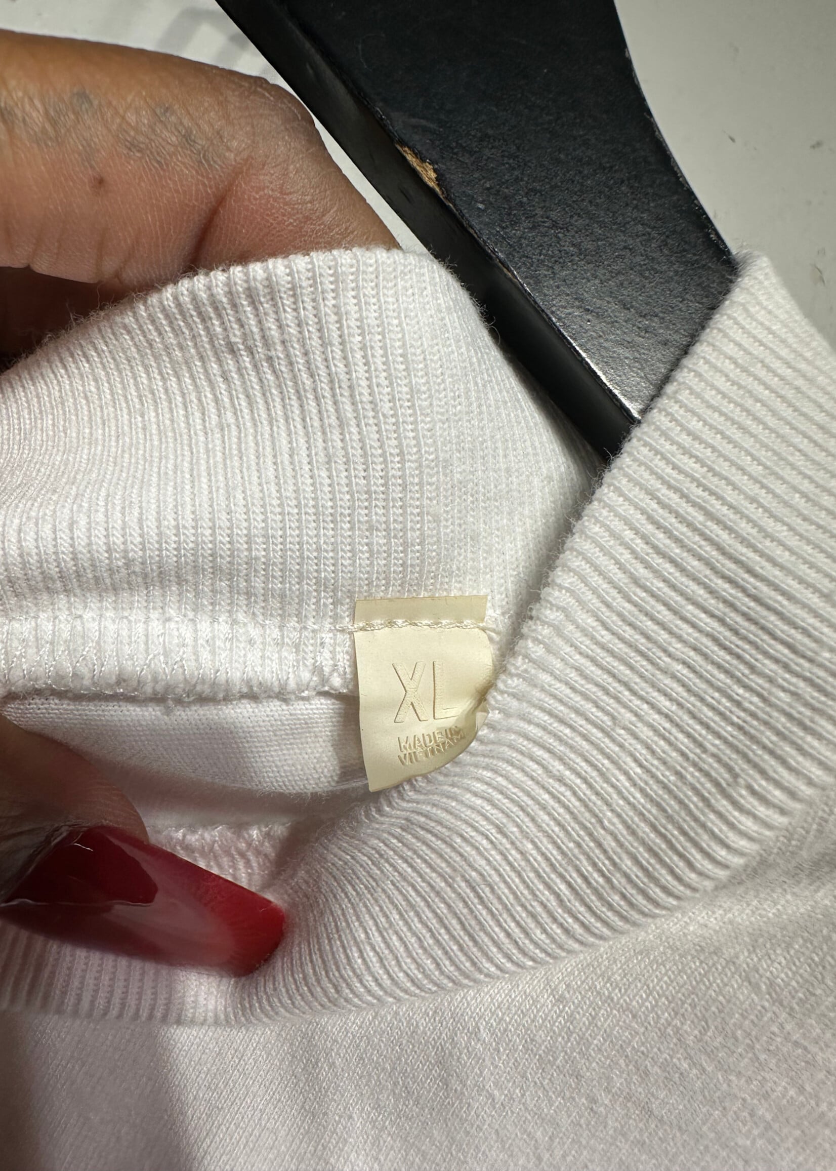 Fear of God Essentials White Logo Tee XL