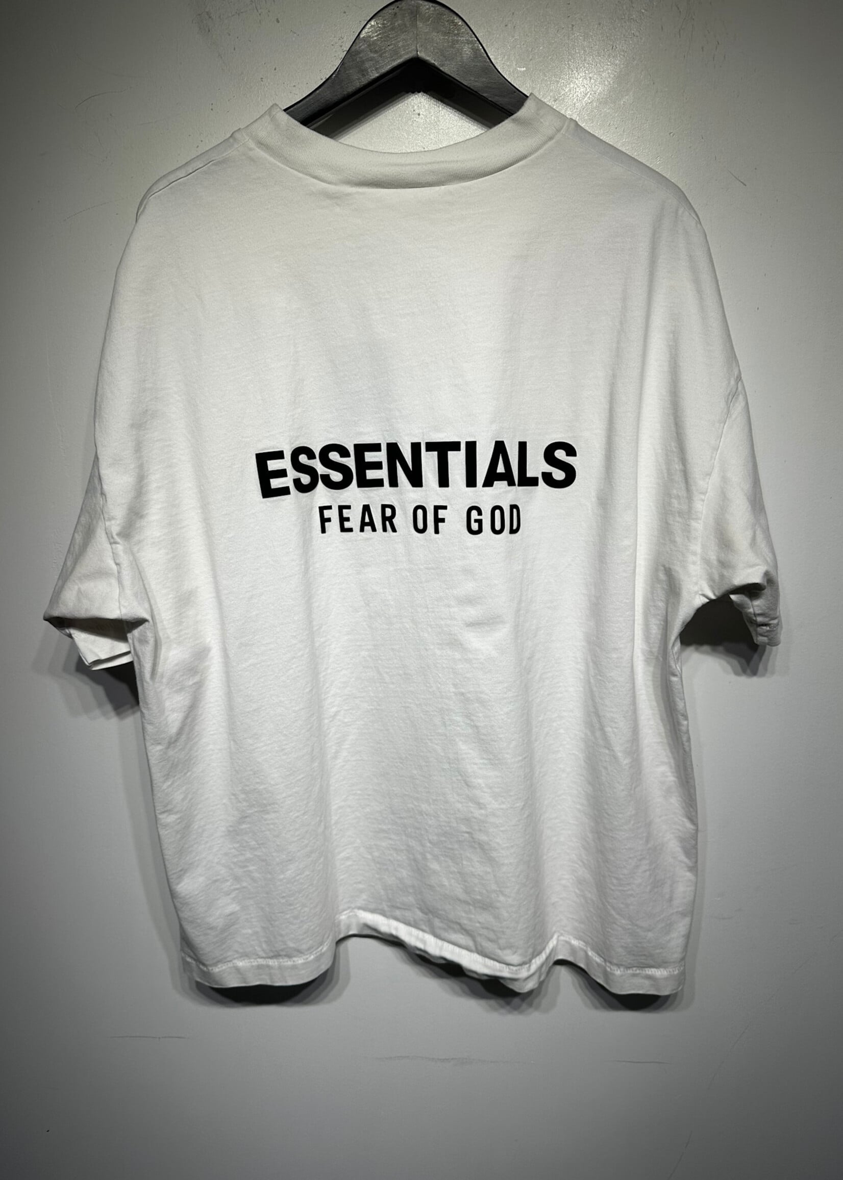 Fear of God Essentials White Logo Tee XL