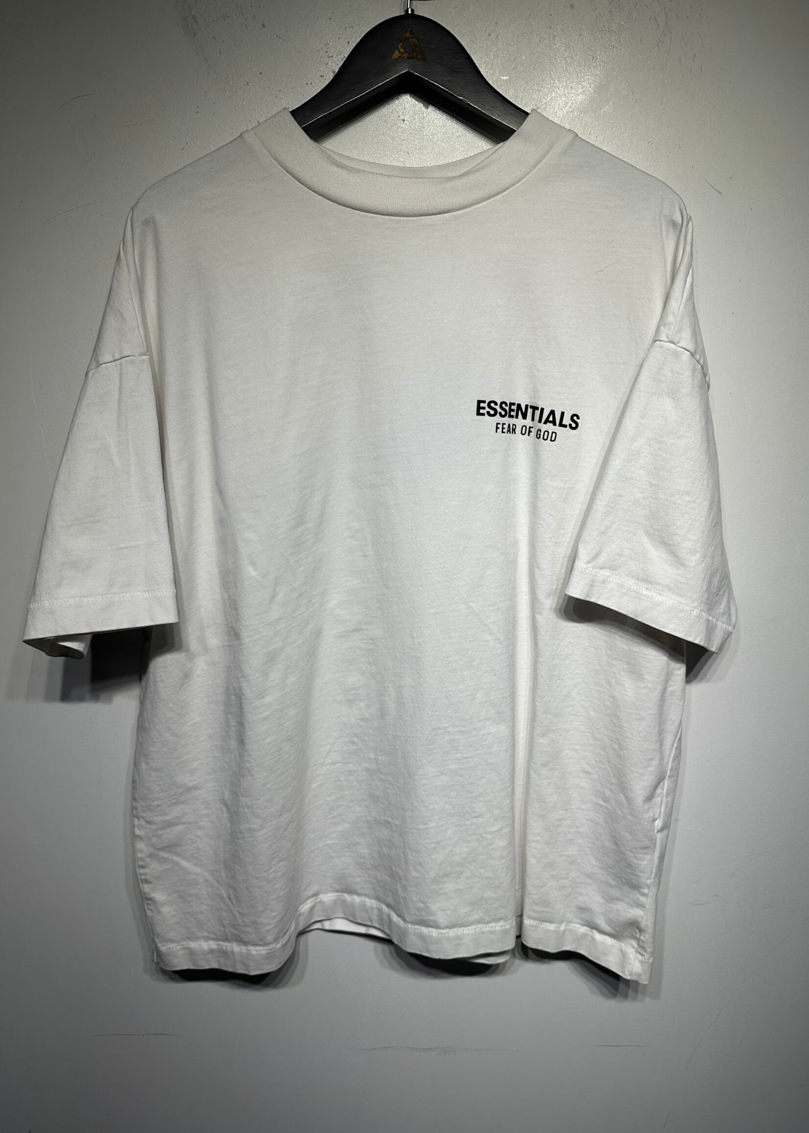 Fear of God Essentials White Logo Tee XL