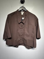 James Street Co NWT Brown Cropped Blouse S