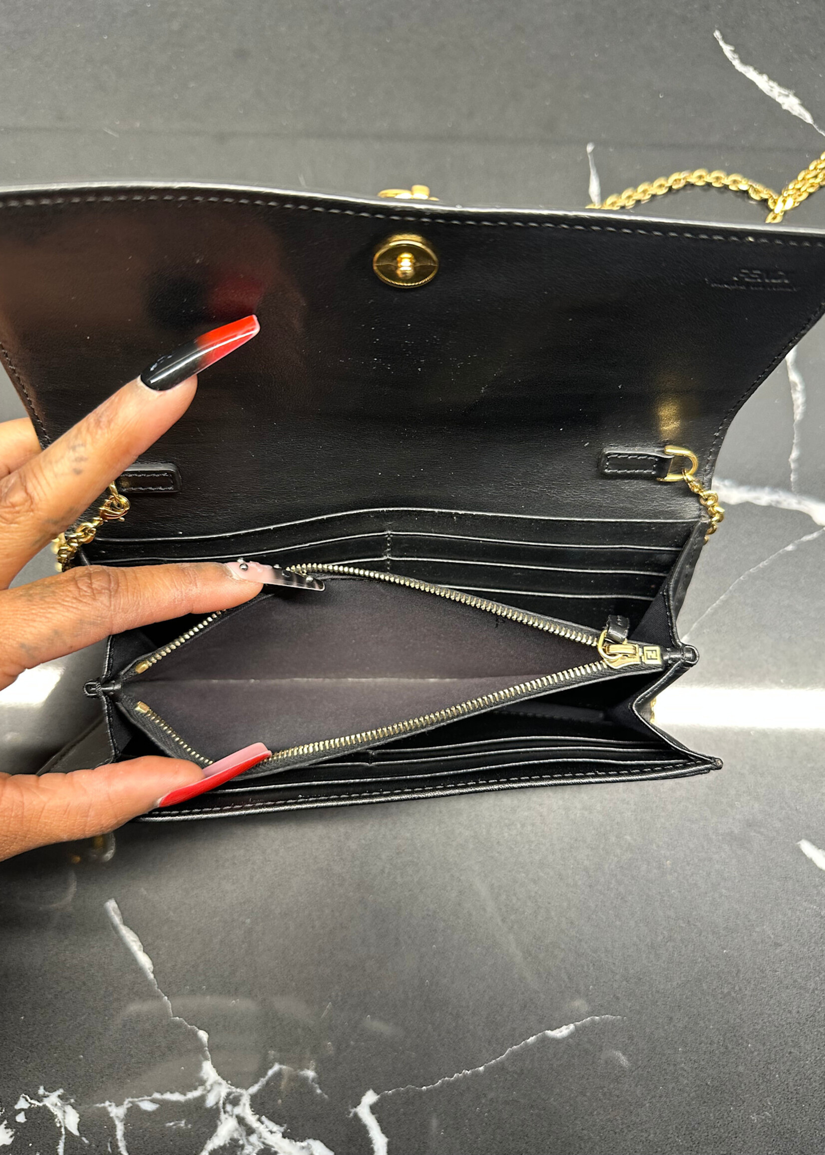 Fendi By The Wallet Chain Wallet