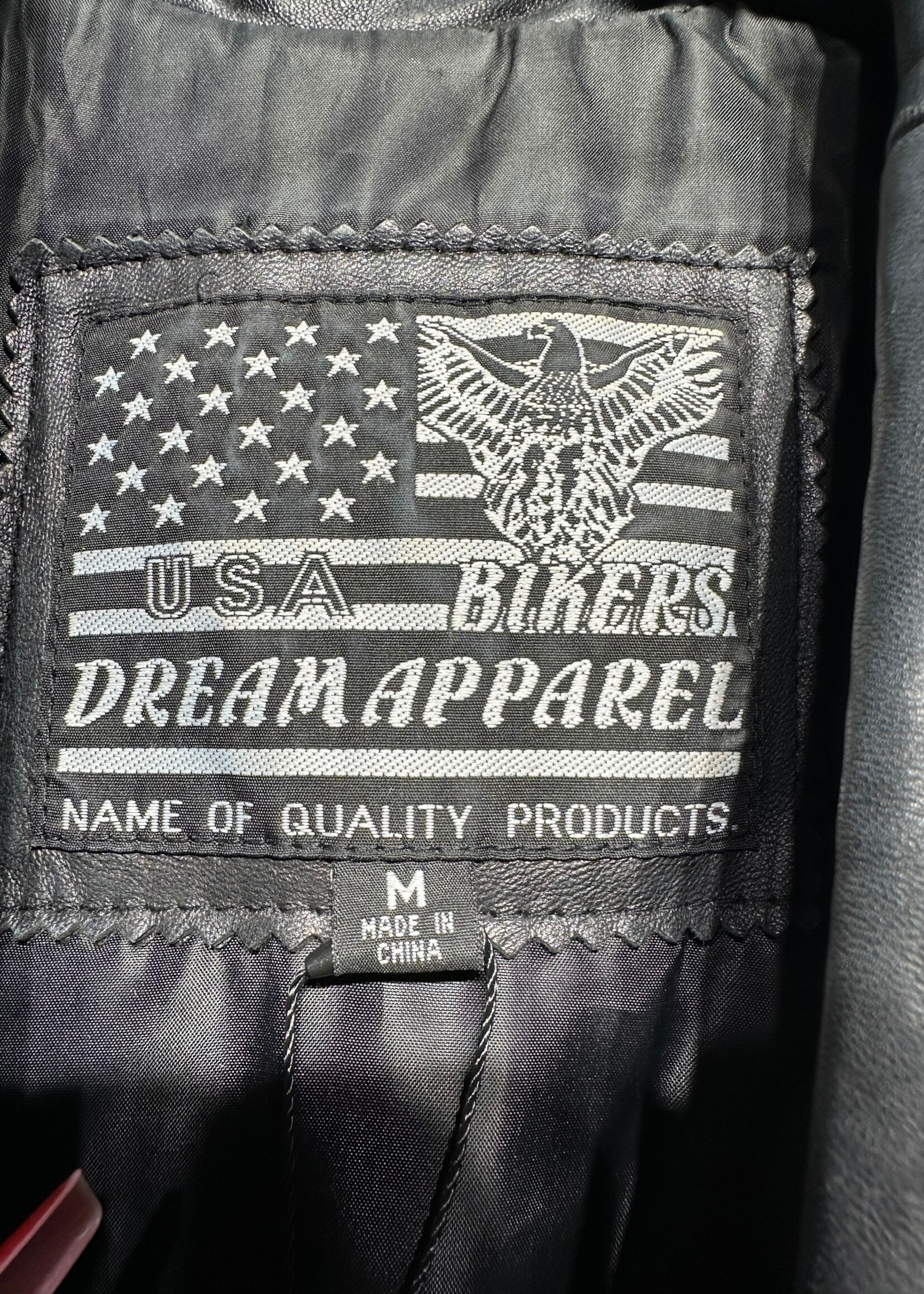 USA Dream Bikers Leather Vest M