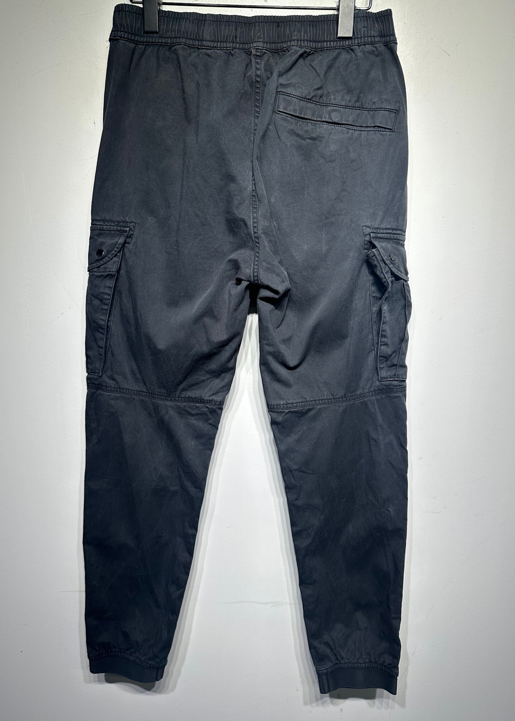 Stone Island Black Cargo Jogger Masc 30 AS IS