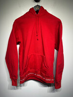 Supreme Red Bottom Tape Hoodie M