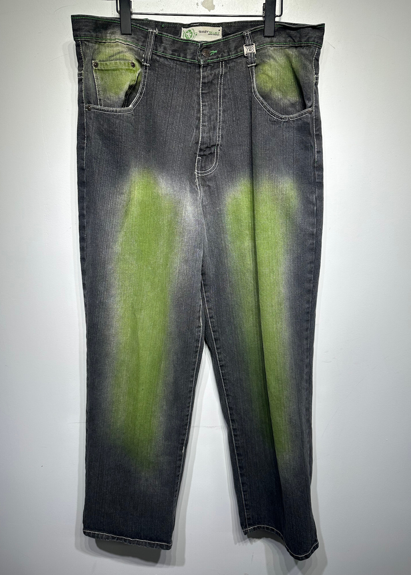 Babe Bluez Green Black Gradient Jeans Masc 36