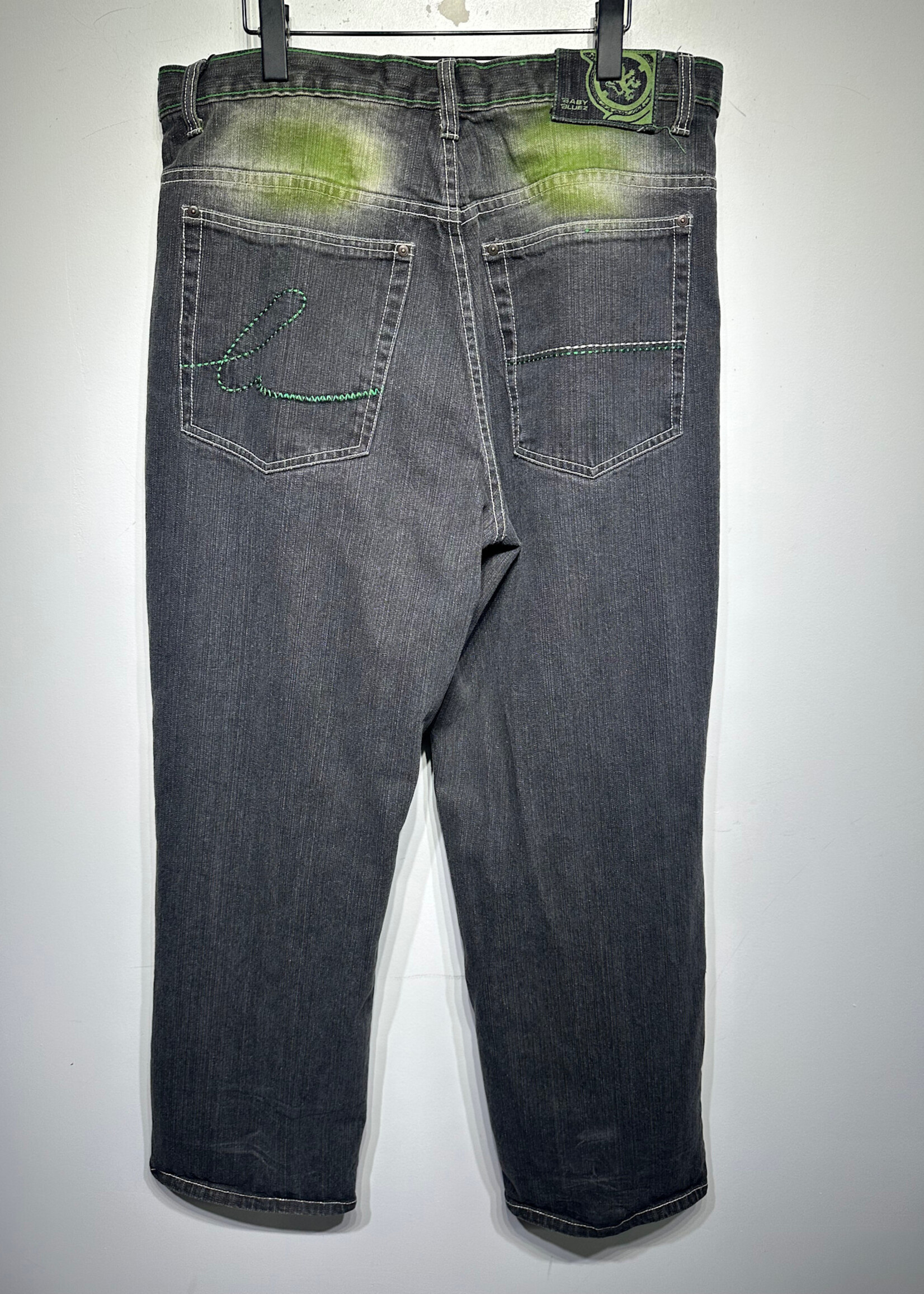 Babe Bluez Green Black Gradient Jeans Masc 36