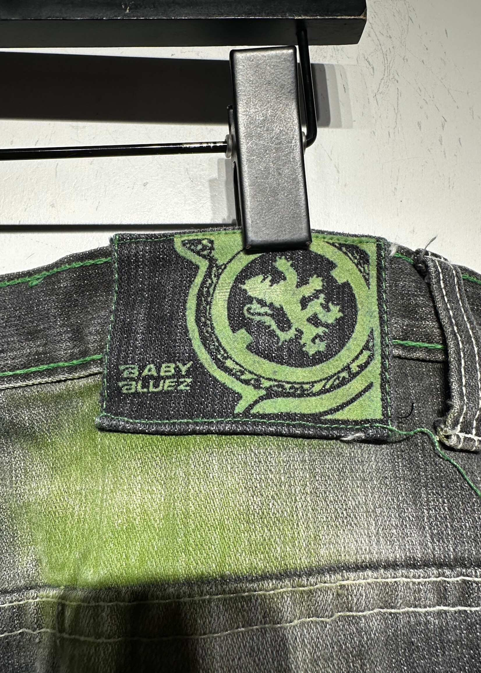 Babe Bluez Green Black Gradient Jeans Masc 36
