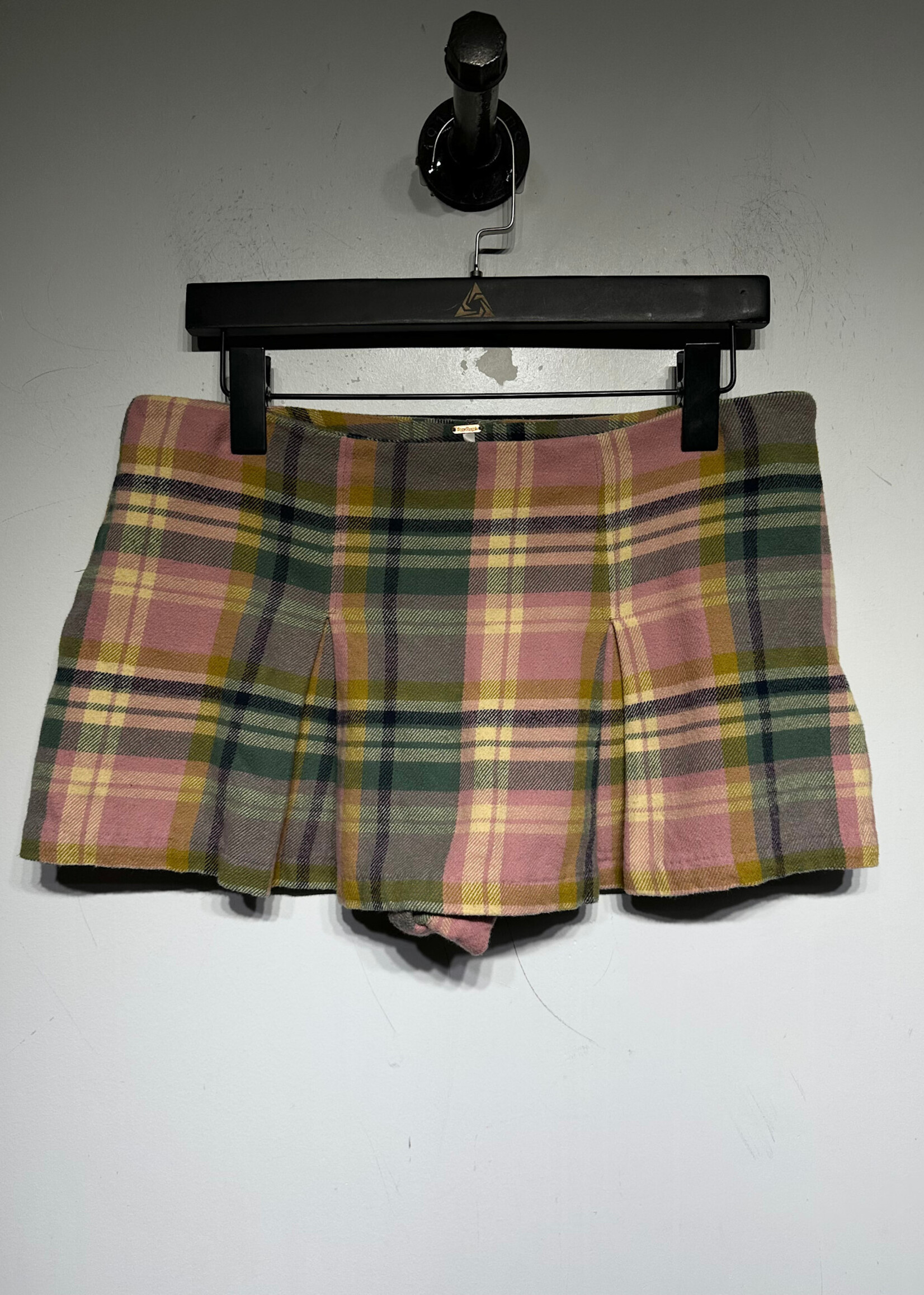 Free People NWT Plaid Mini Skort 30