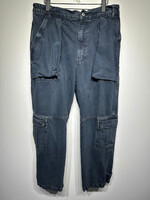 We The Free Black Over Dyed Cargos Fem 30