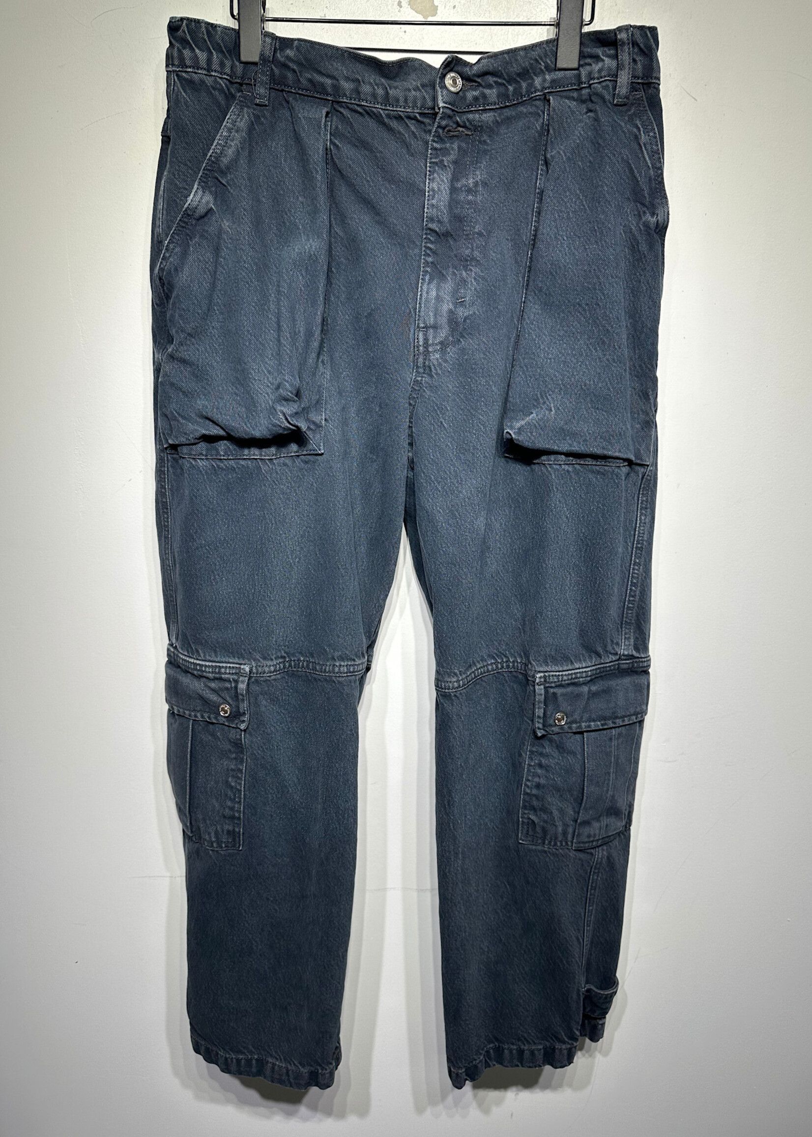 We The Free Black Over Dyed Cargos Fem 30
