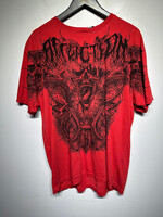 Affliction Red Black Skull Tee XXL