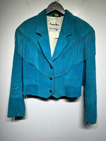 Pioneer Wear Blue Suede Blazer M AS IS