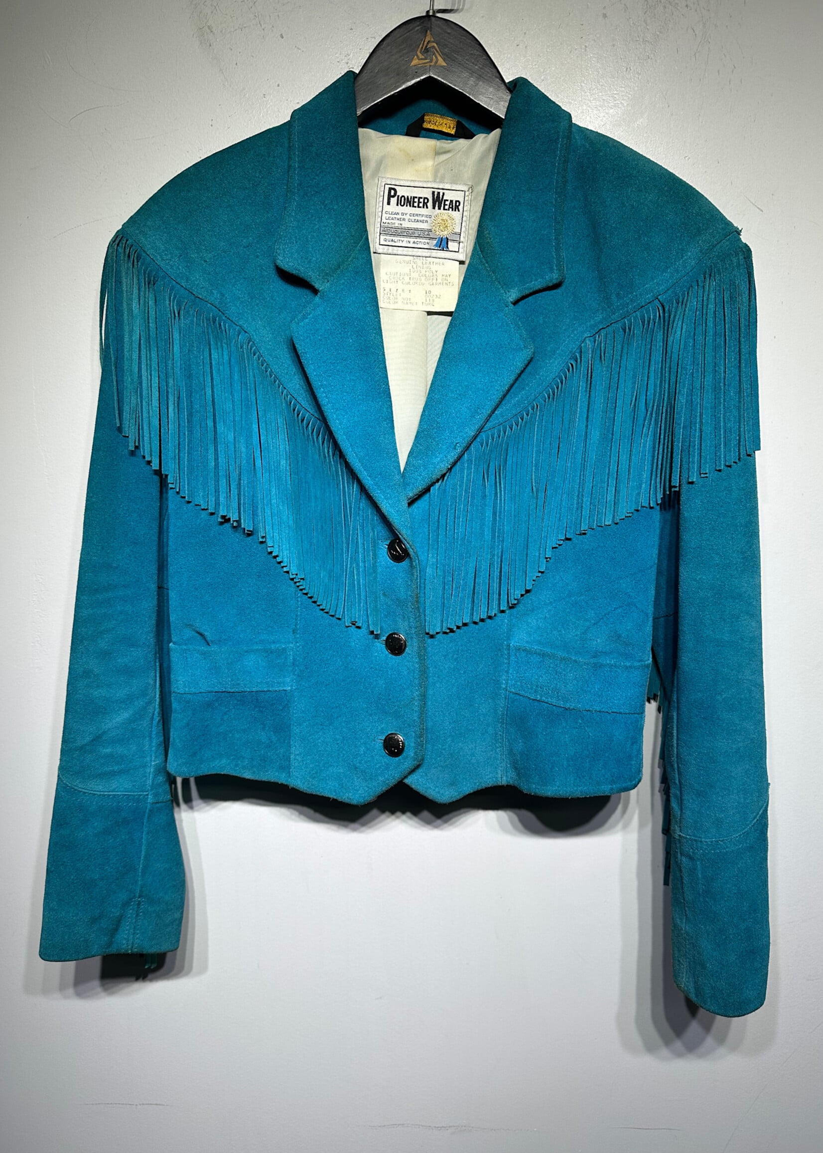 Pioneer Wear Blue Suede Blazer M AS IS