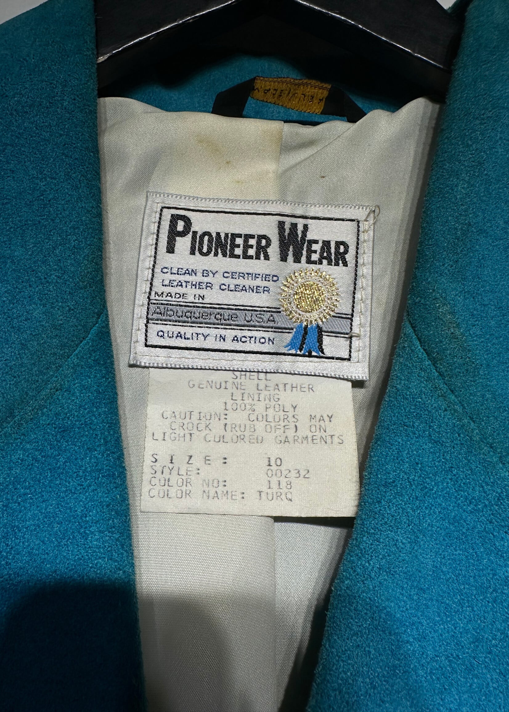 Pioneer Wear Blue Suede Blazer M AS IS
