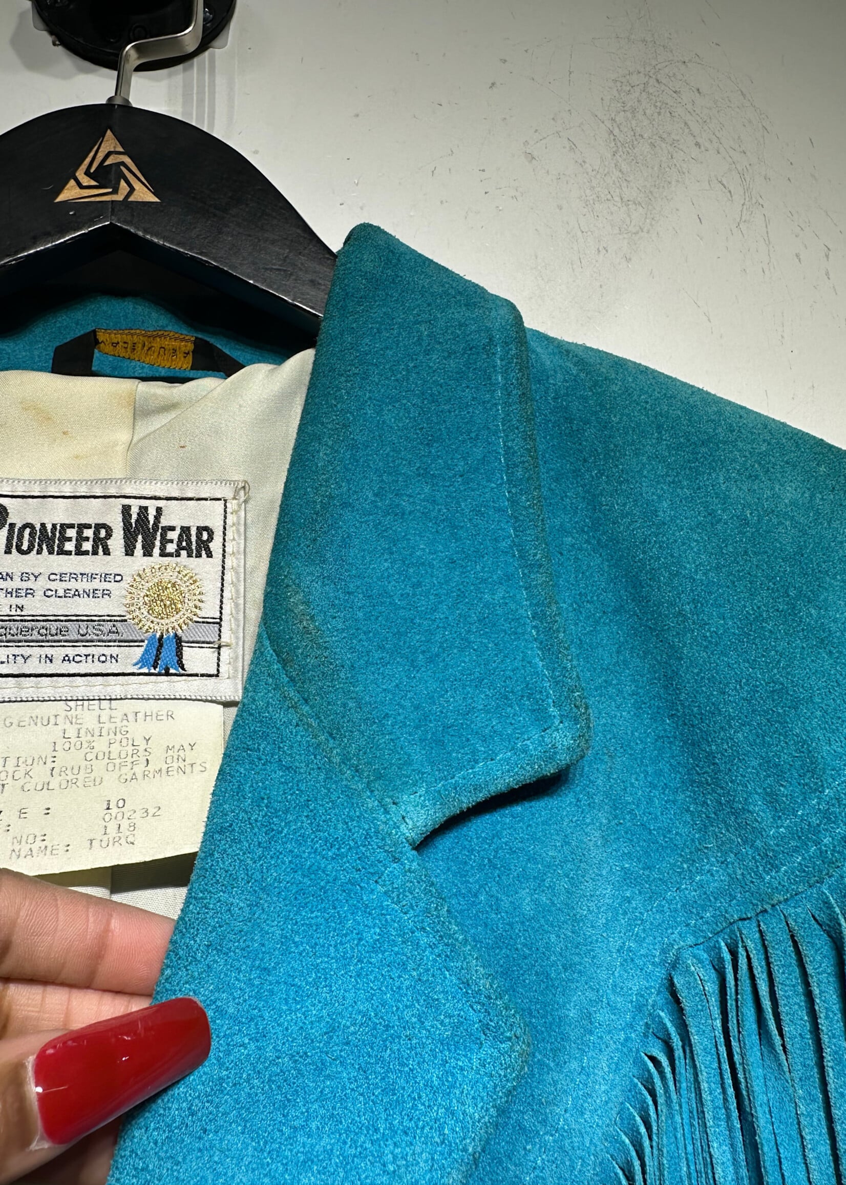 Pioneer Wear Blue Suede Blazer M AS IS
