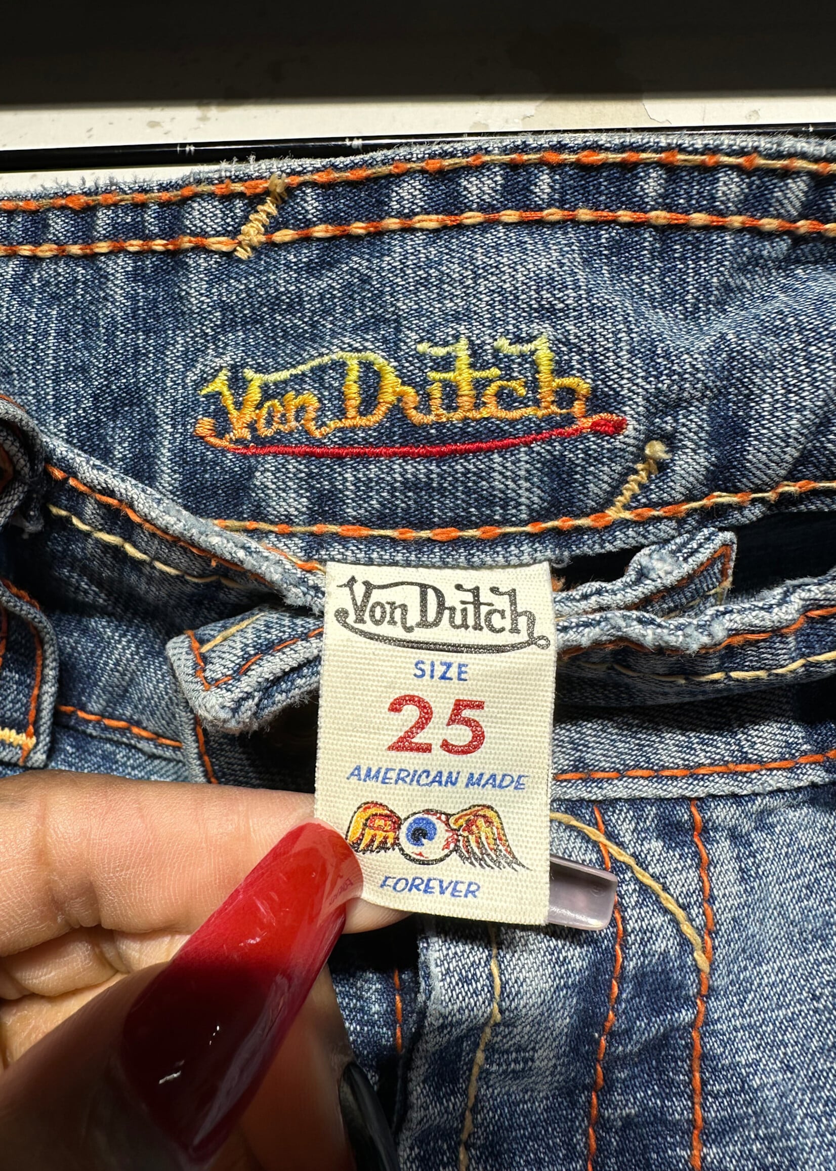 Von Dutch Light Wash Bootcut Jeans 25