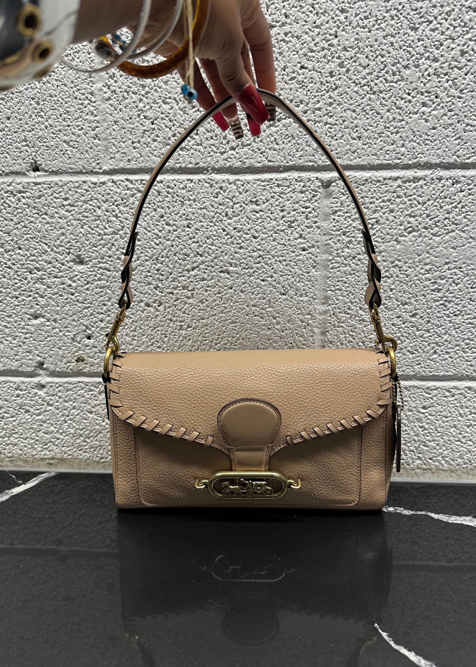 Coach Jade Taupe Shoulder Bag