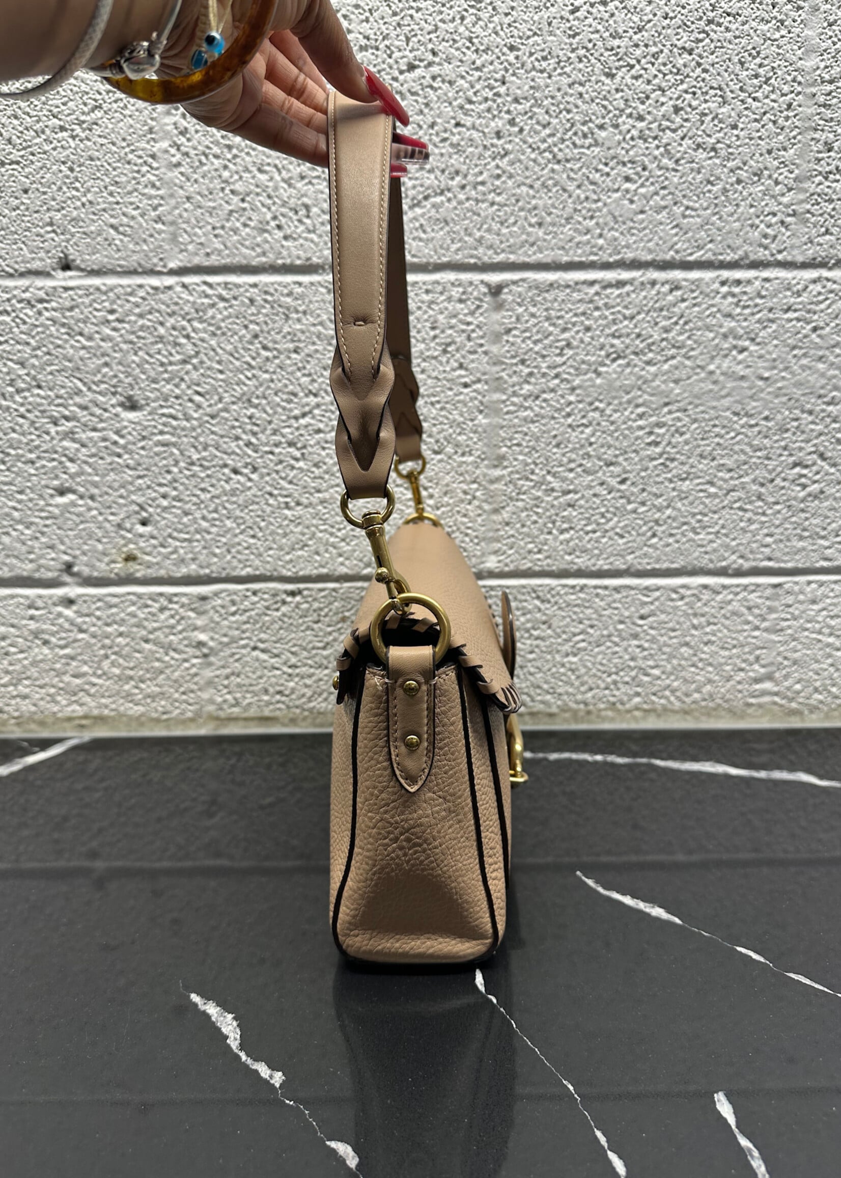 Coach Jade Taupe Shoulder Bag